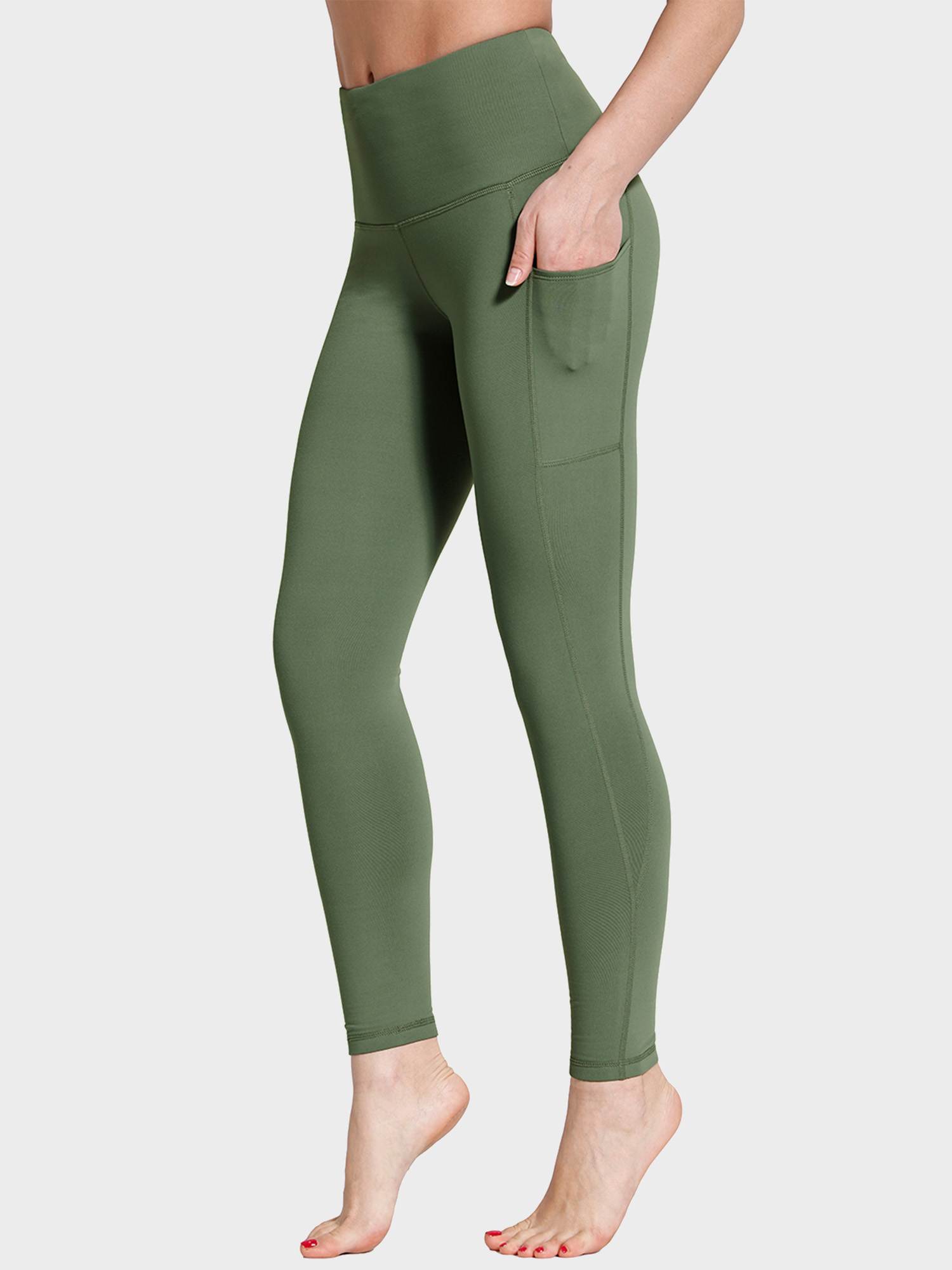 Yoga Brushed Fleece High Waisted Leggings