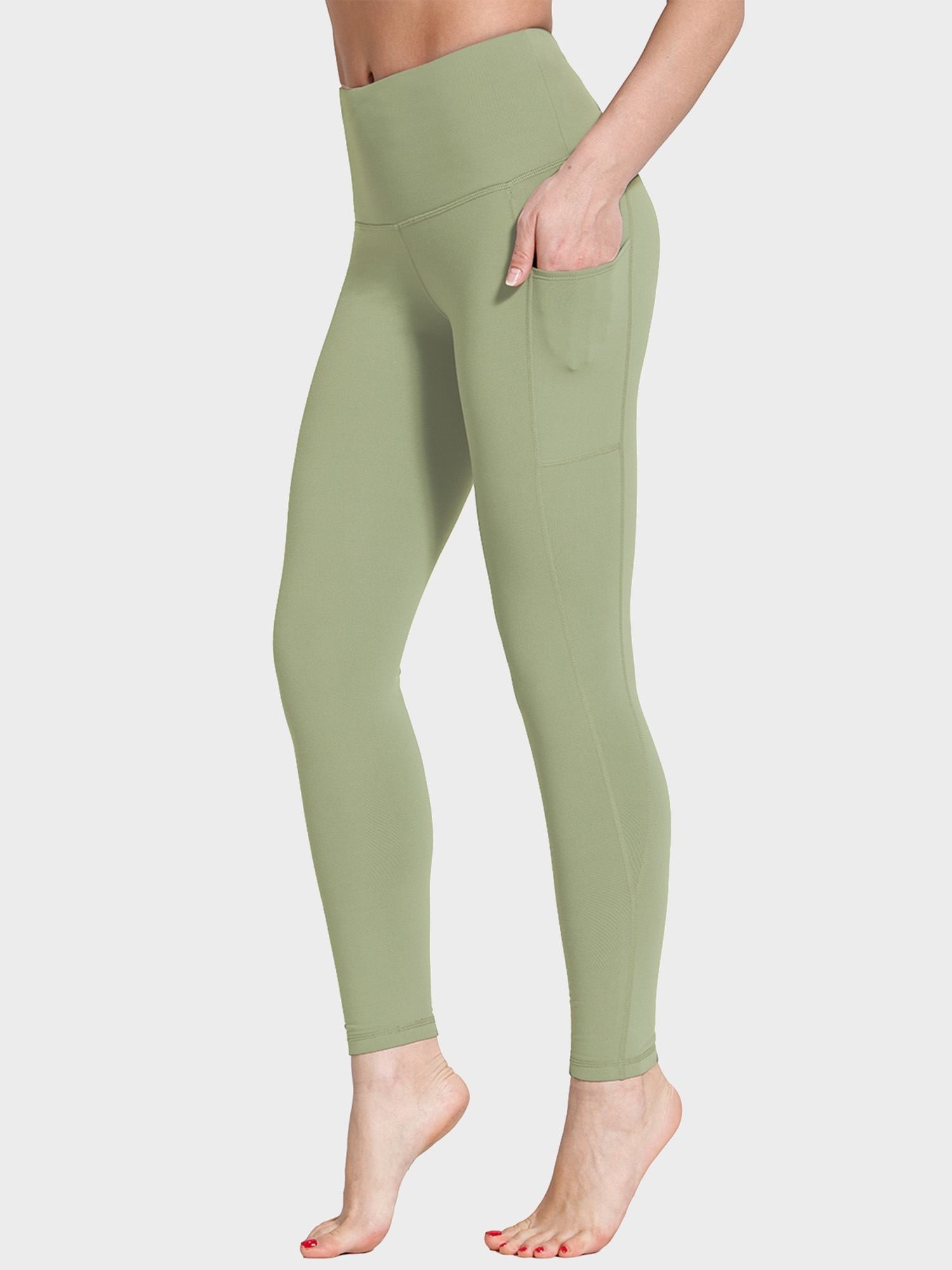 Yoga Brushed Fleece High Waisted Leggings