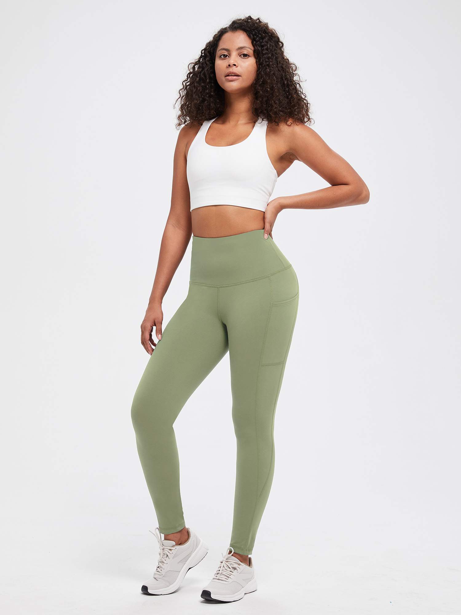Yoga Brushed Fleece High Waisted Leggings