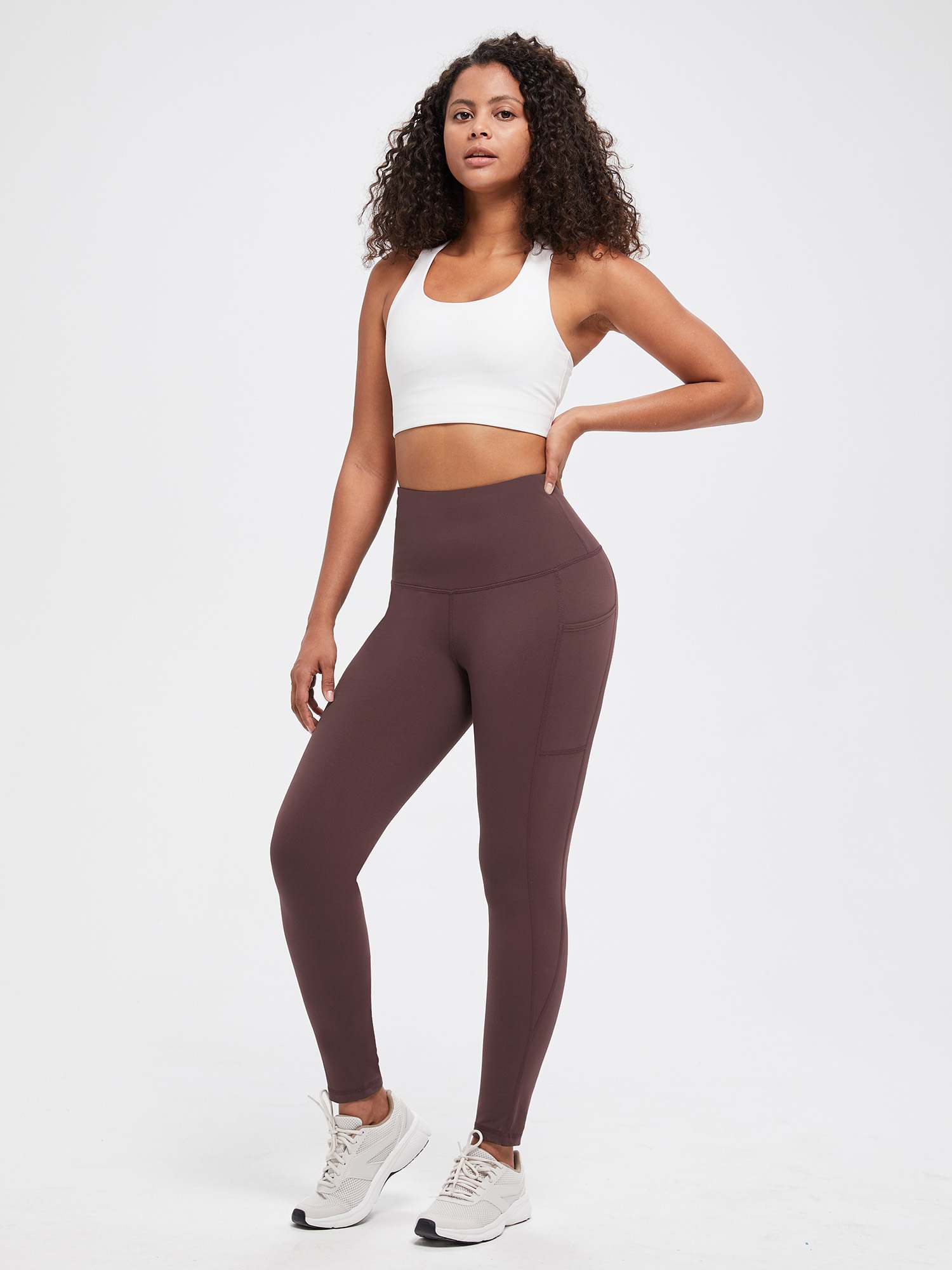 Yoga Brushed Fleece High Waisted Leggings