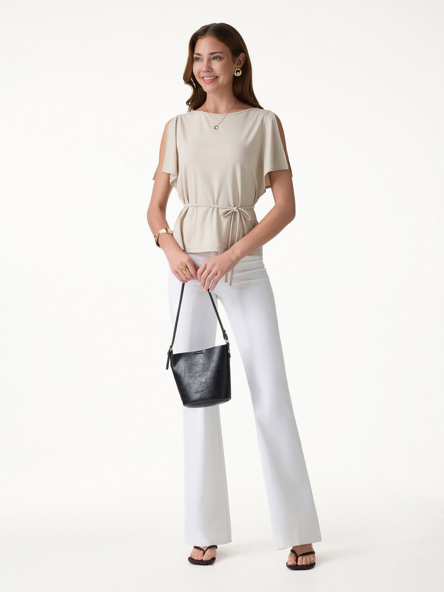 CoolTouch Relaxed Boatneck Self-Tie Top