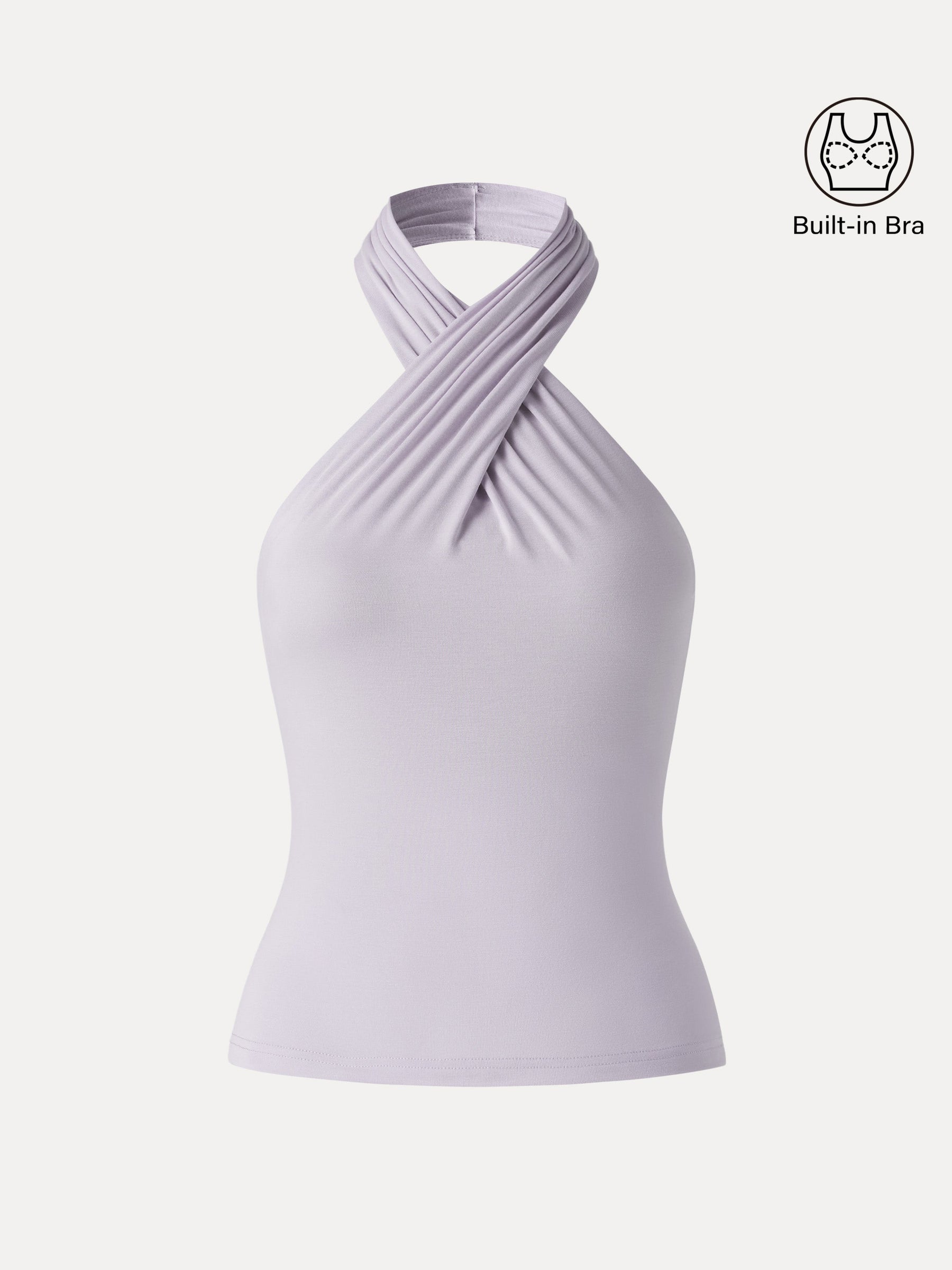 Criss Cross Halter Neck Going-Out Bra Top