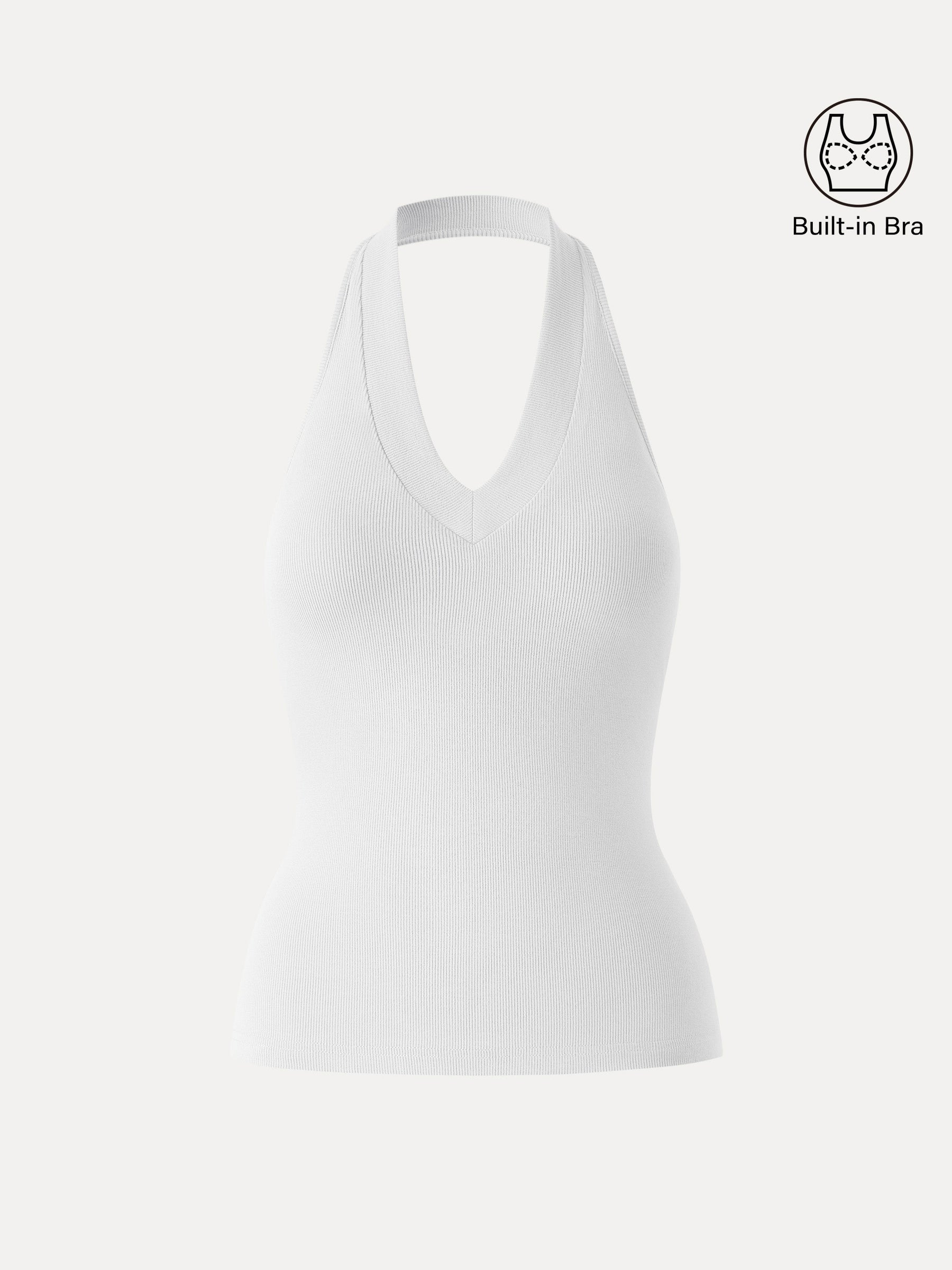 Plantive Halter Neck Open Back Bra Tank