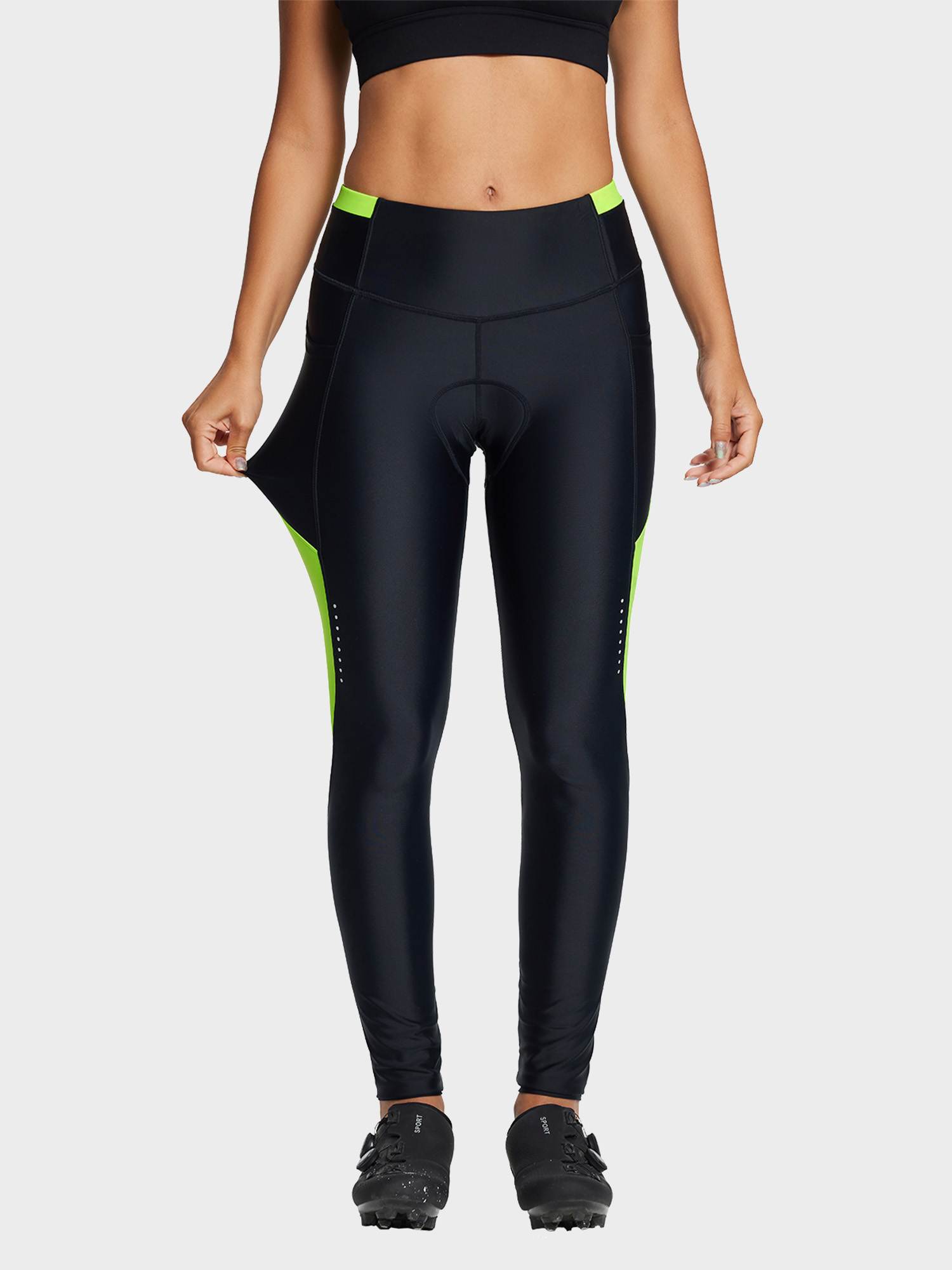 Women's Colorblock Padded Cycling Tights