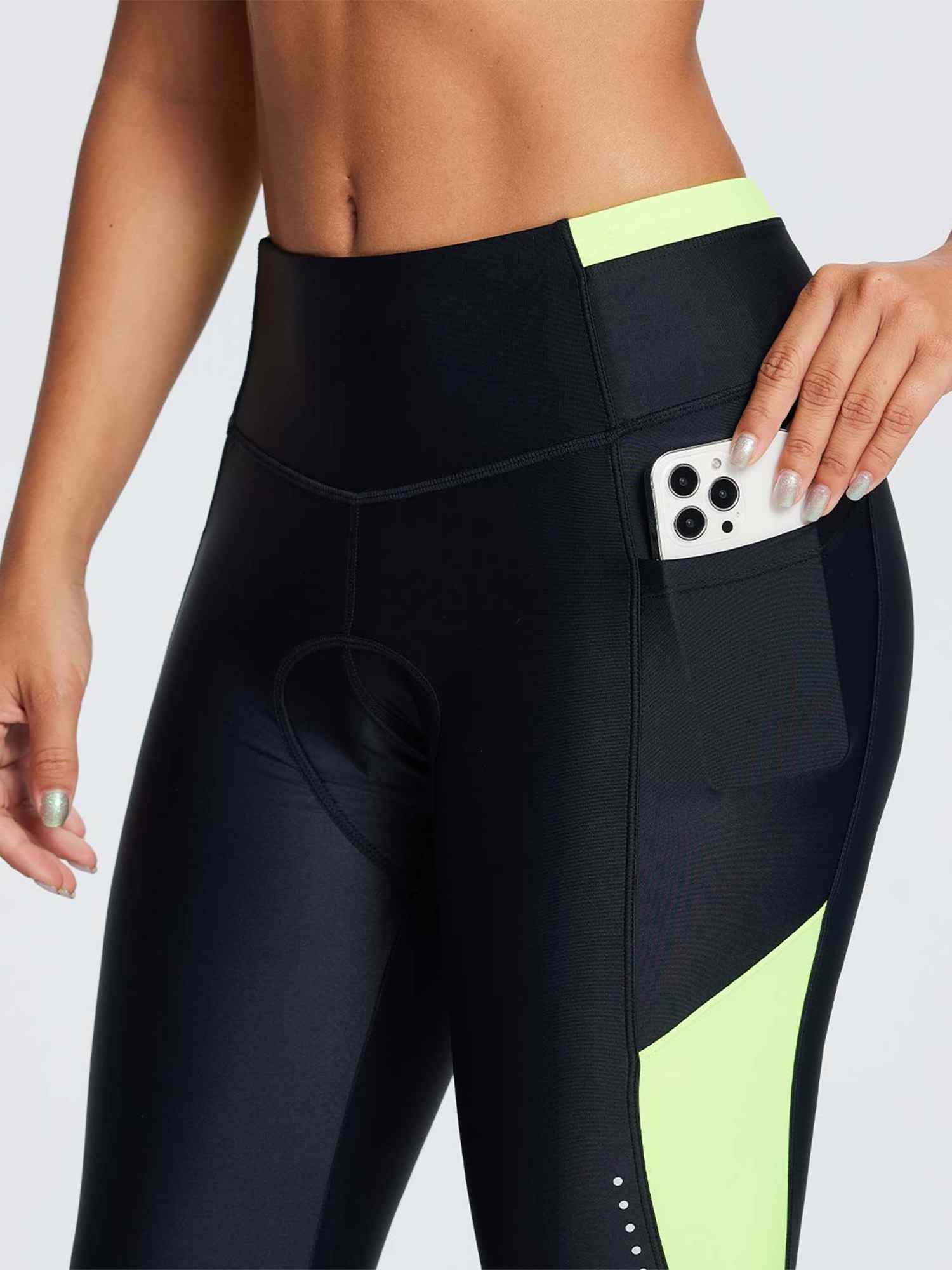 Women's Colorblock Padded Cycling Tights