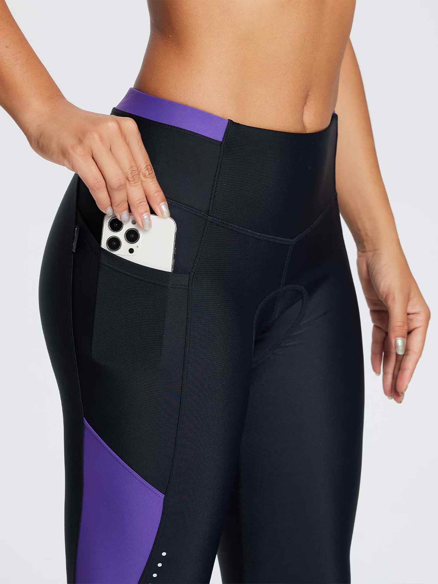 Women's Colorblock Padded Cycling Tights