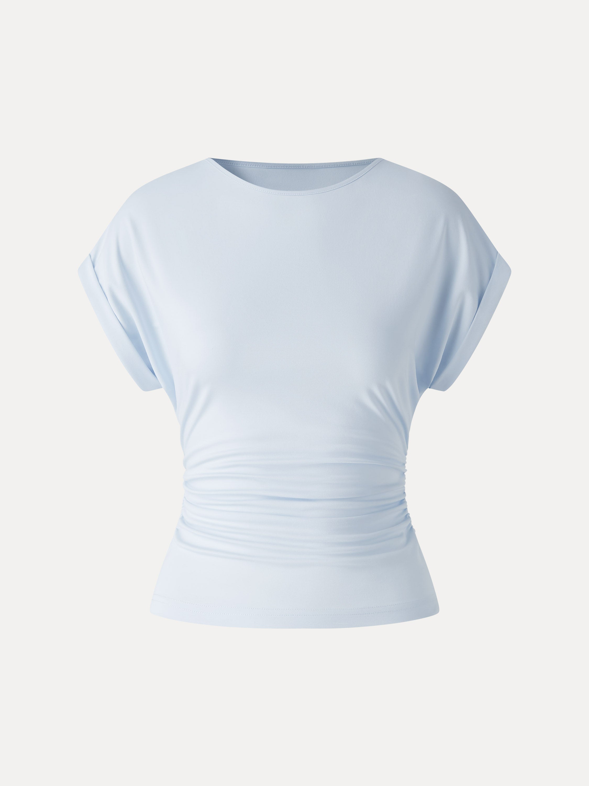 CoolTouch Round Neck Ruched Tee