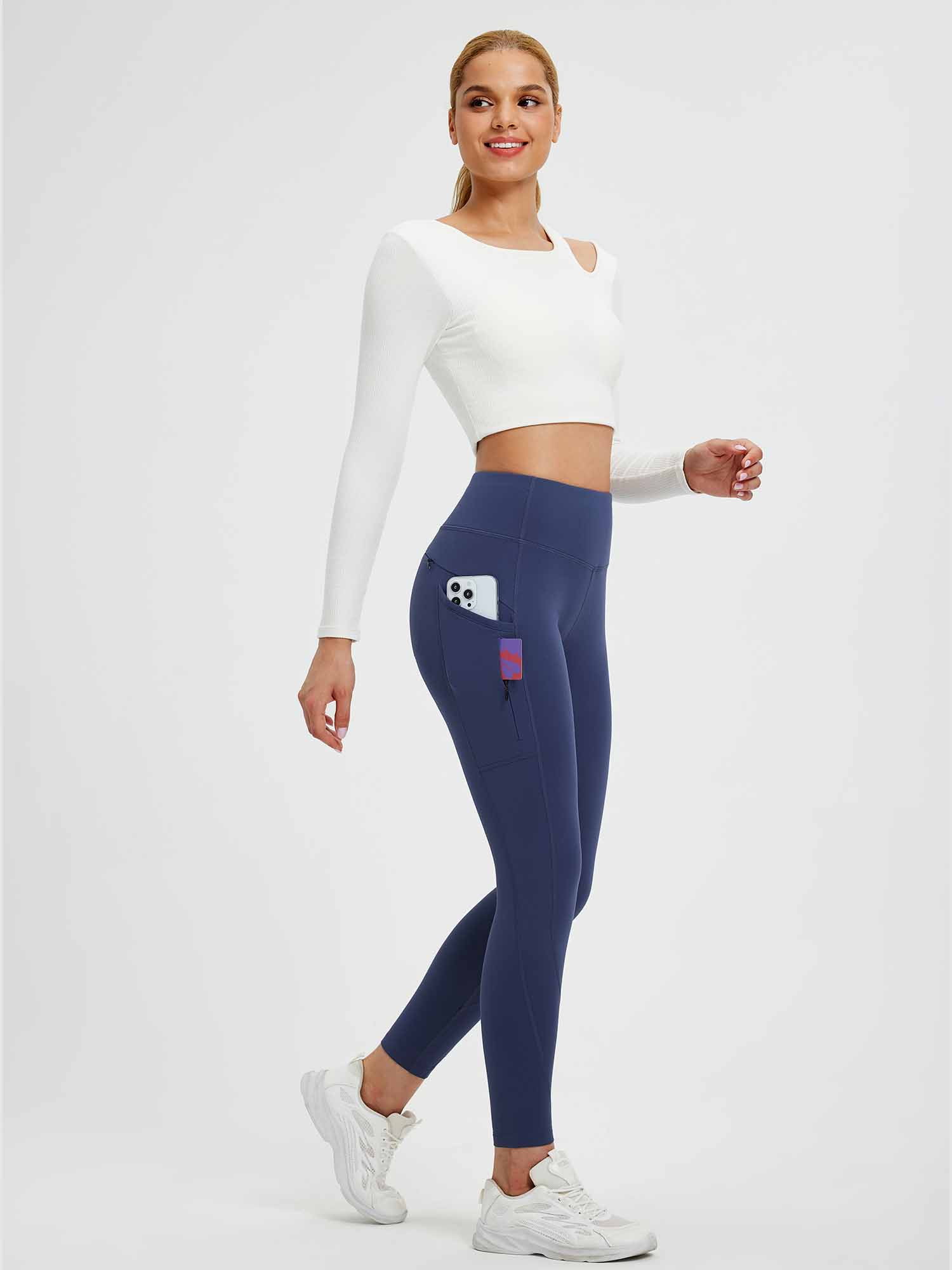 25" Fleece-Lined Yoga Leggings