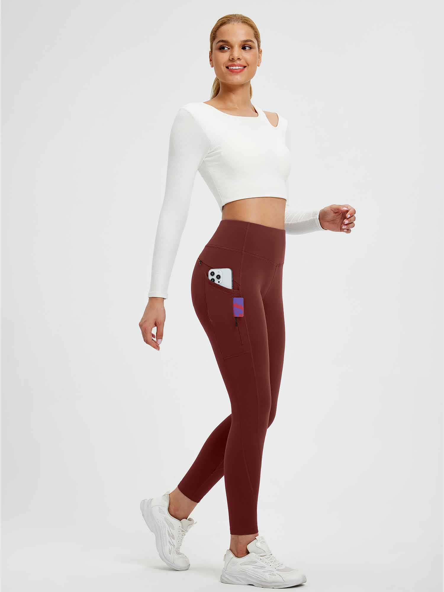 25" Fleece-Lined Yoga Leggings