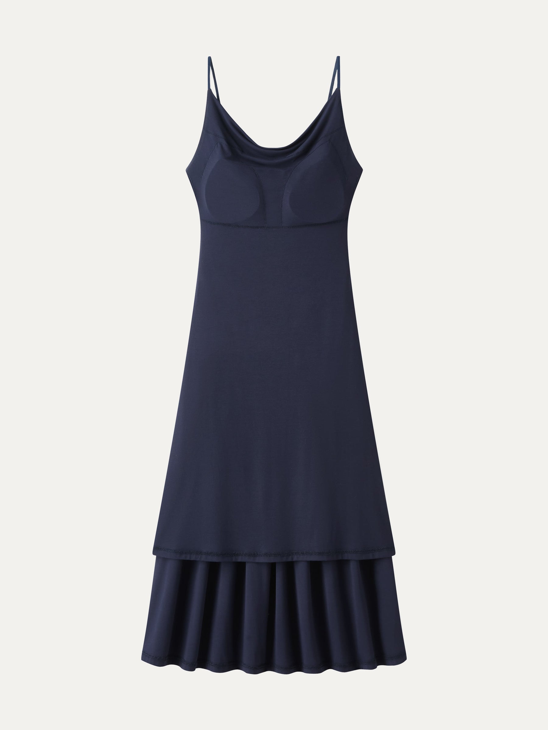 SkinKiss Cowl Neck Open-Back Midi Bra Dress