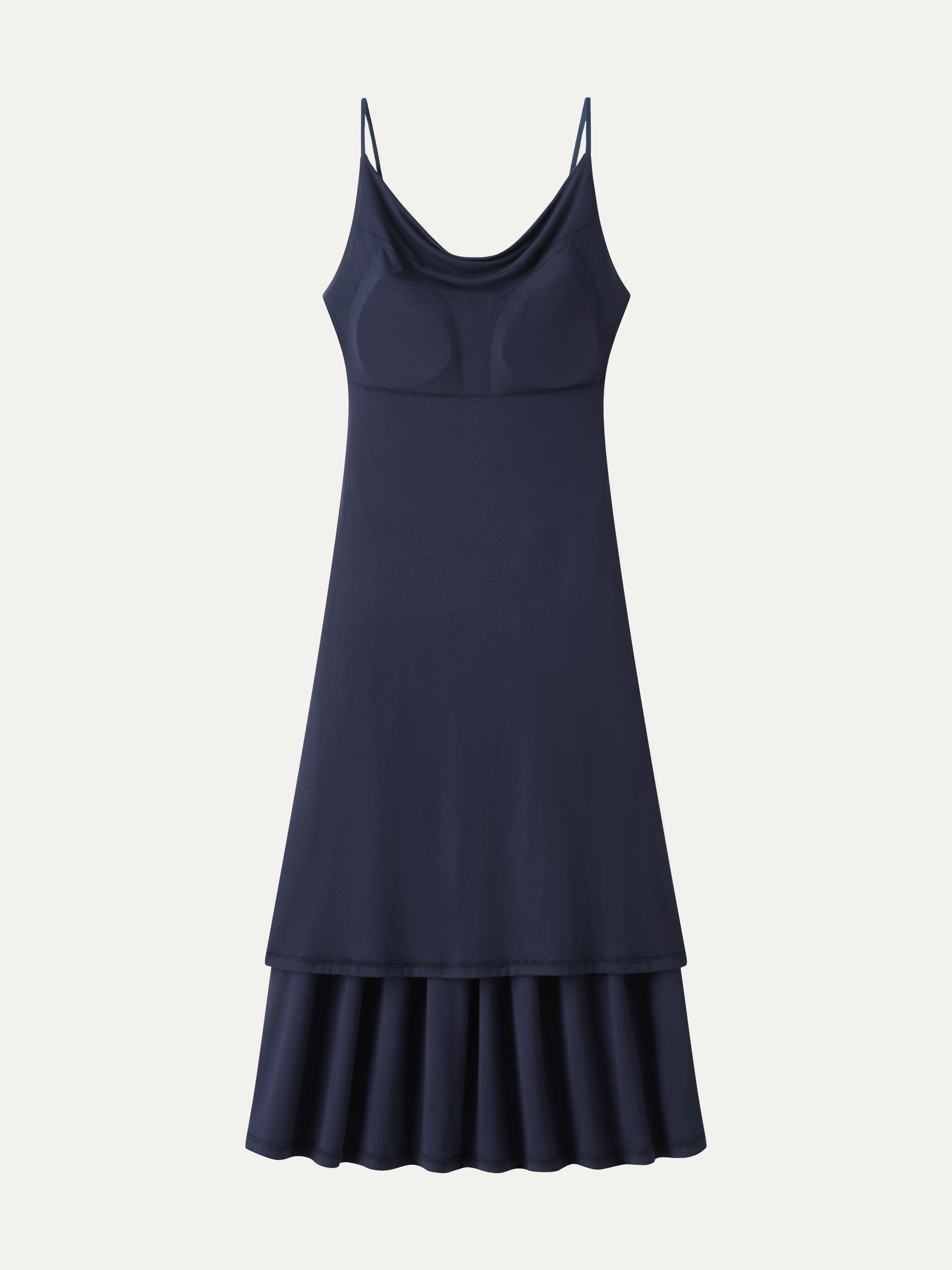 SkinKiss Cowl Neck Open-Back Midi Bra Dress