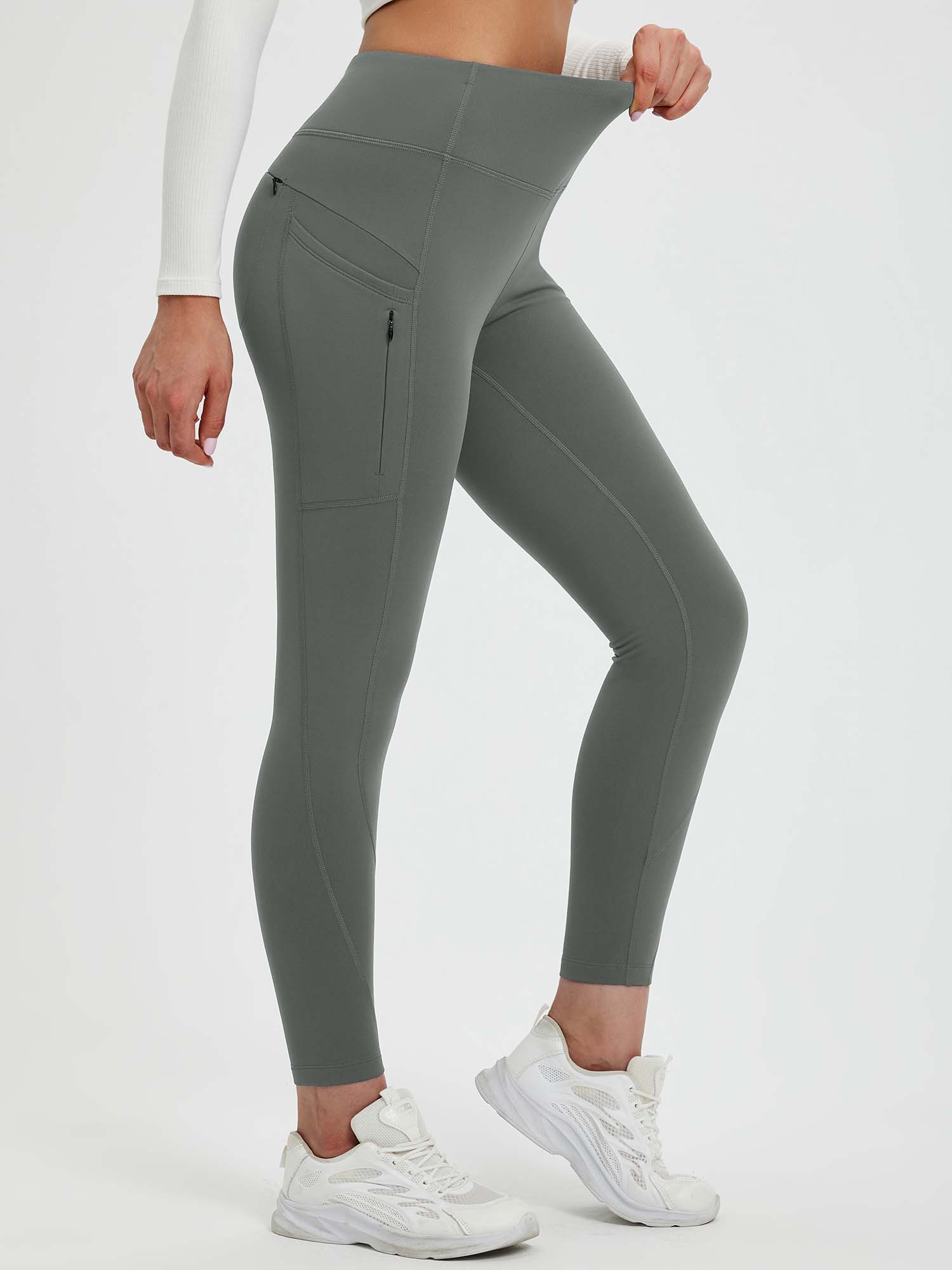 25" Fleece-Lined Yoga Leggings