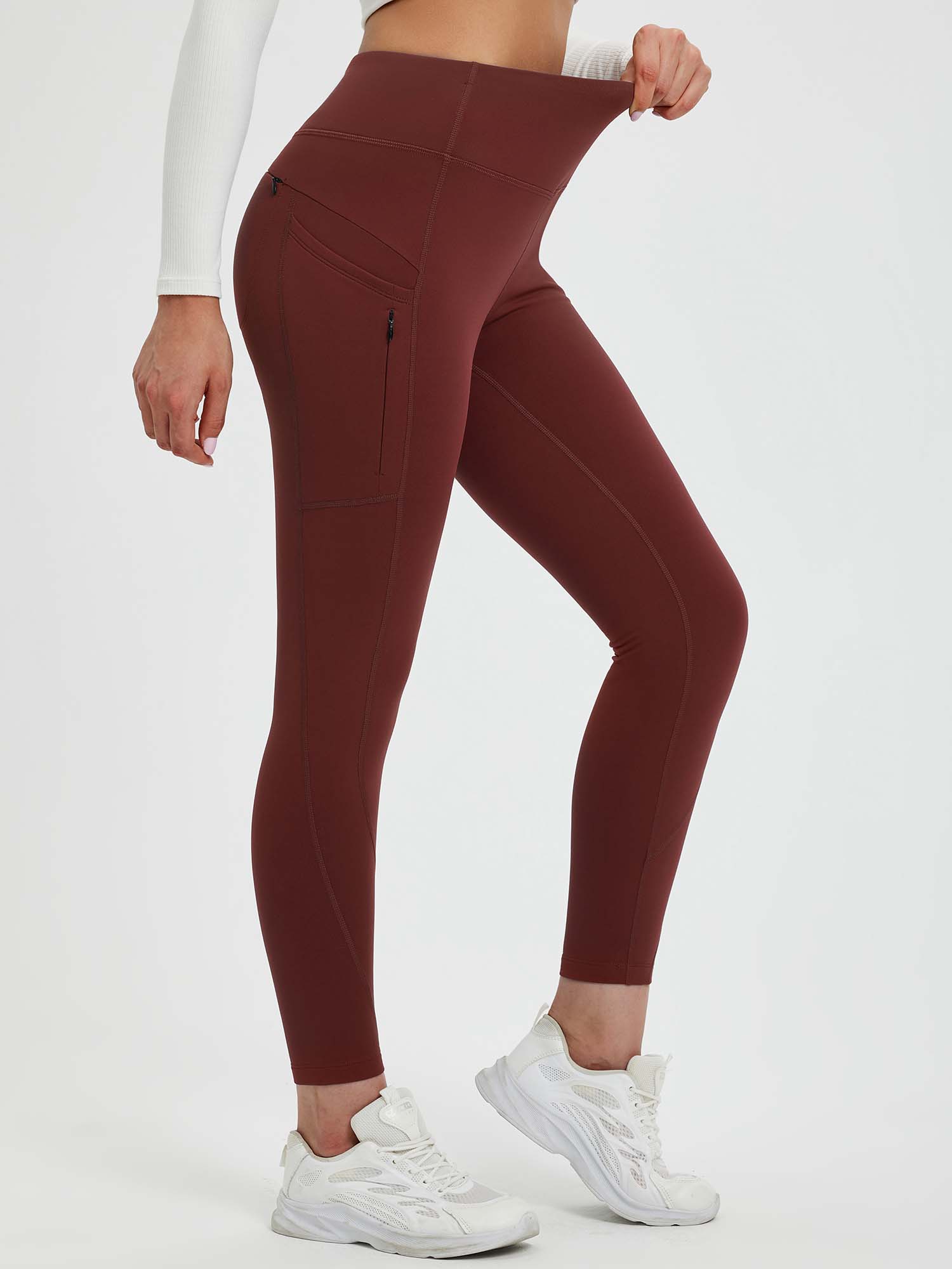 25" Fleece-Lined Yoga Leggings