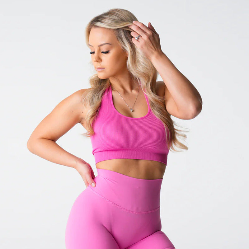 Women's Fitness Yoga Sports Bra - Medium Support Performance Bra