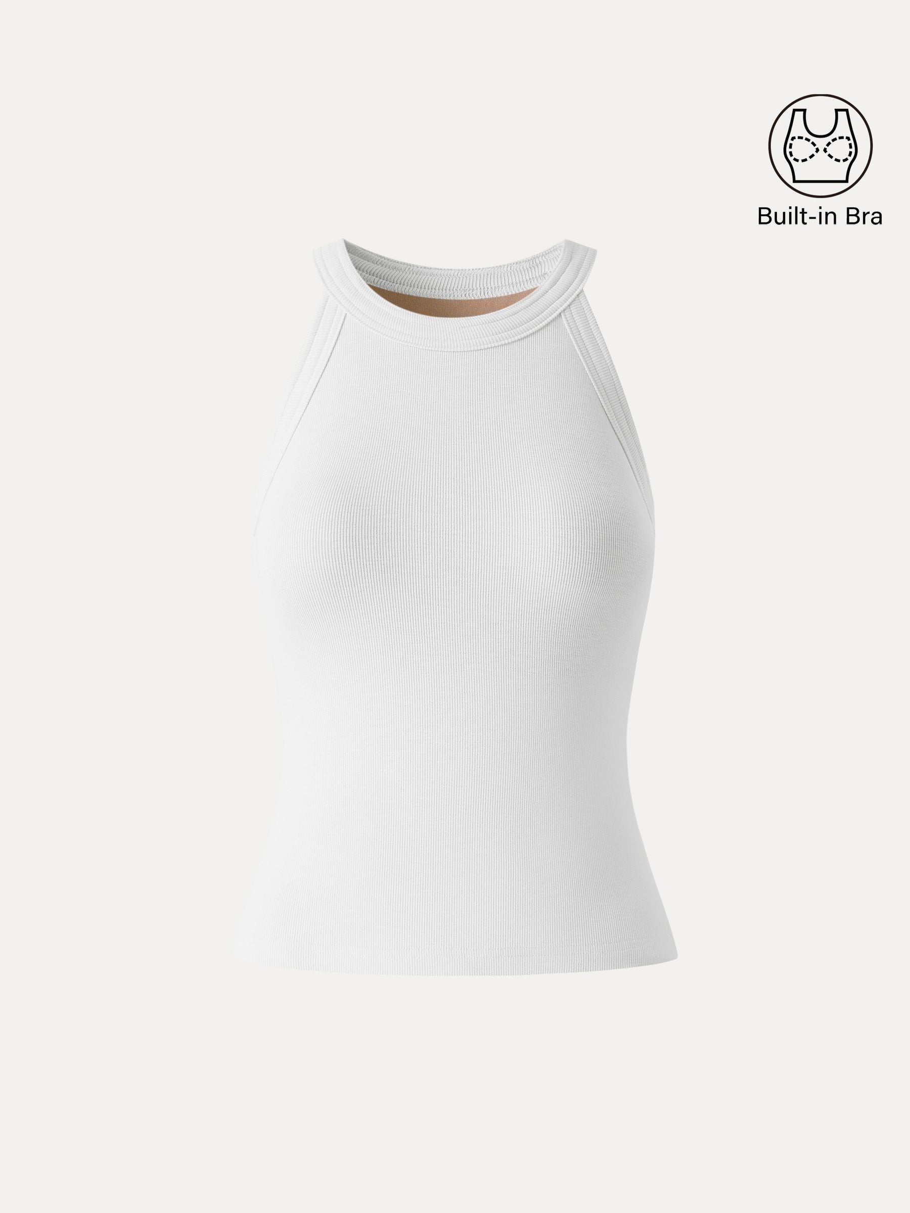 Slub Textured Summer Bra Tank Top