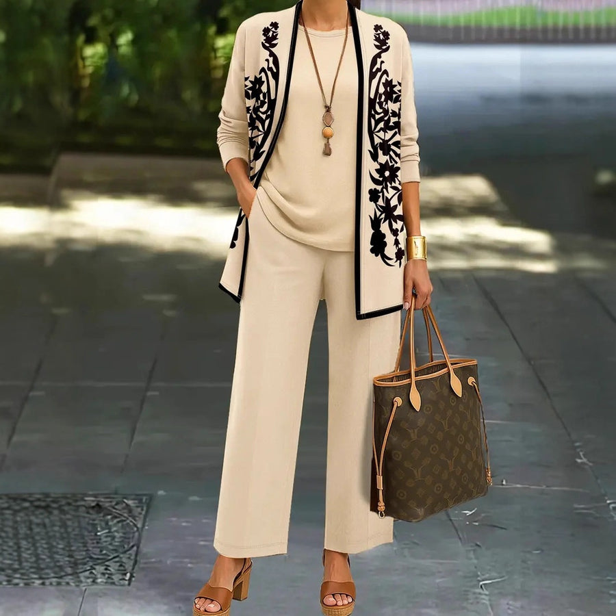 Harmony 3-Piece Set Top Vest And Pants