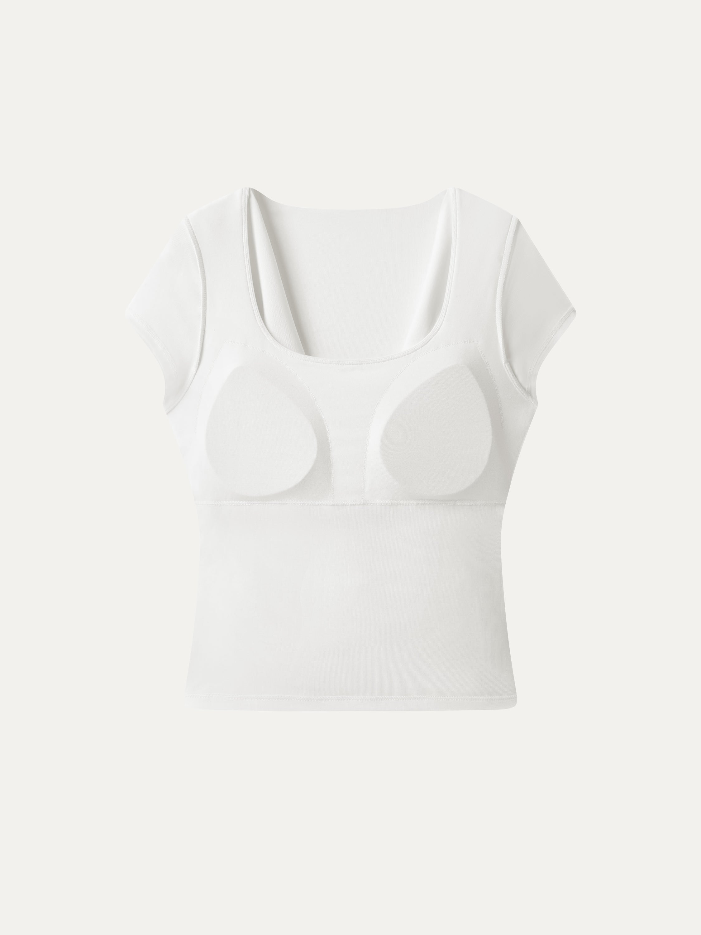 Smoothing Cowl Neck Ruched Bra Top
