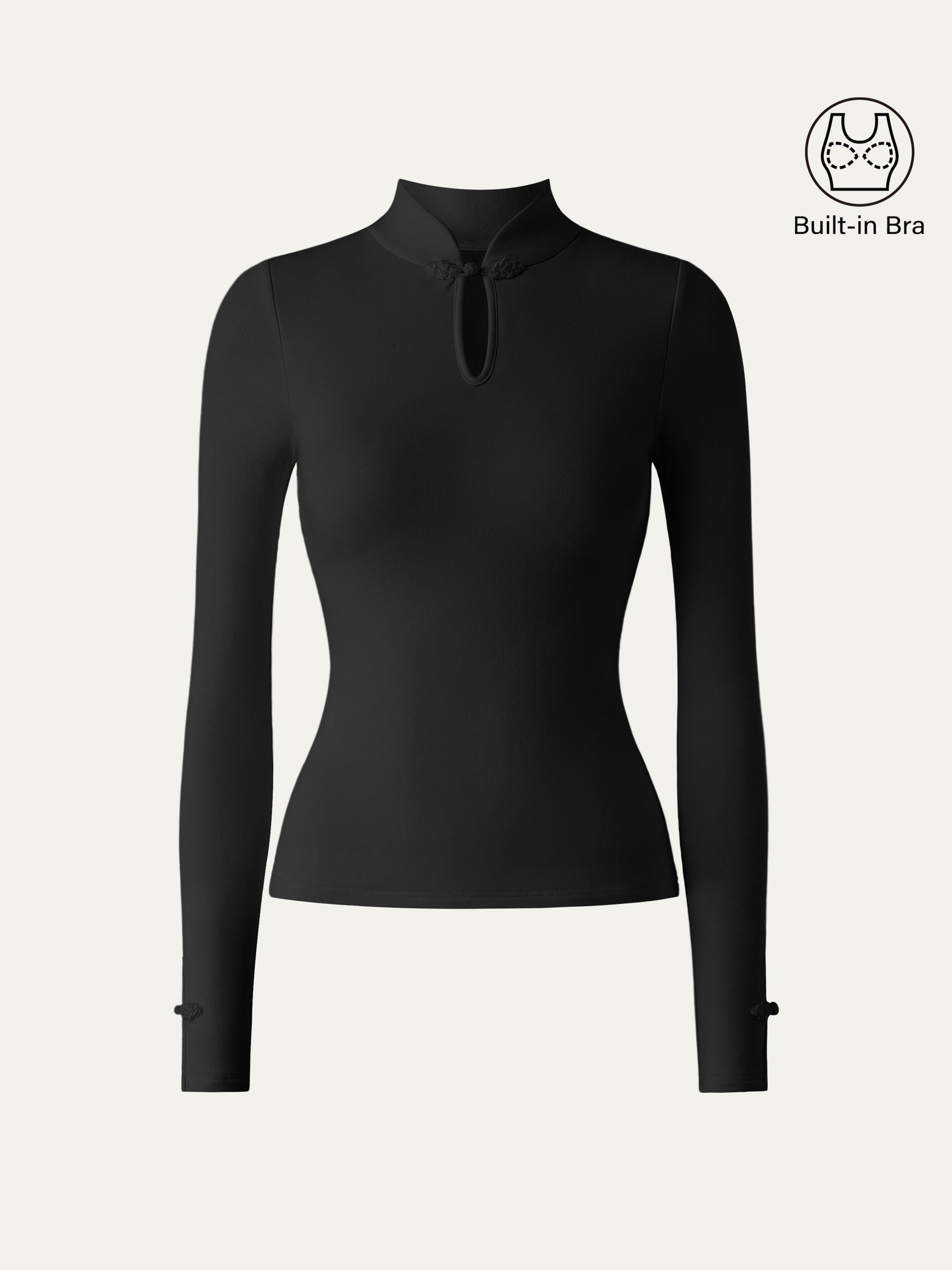 Mandarin Collar Frog Button Bra Top Limited Edition