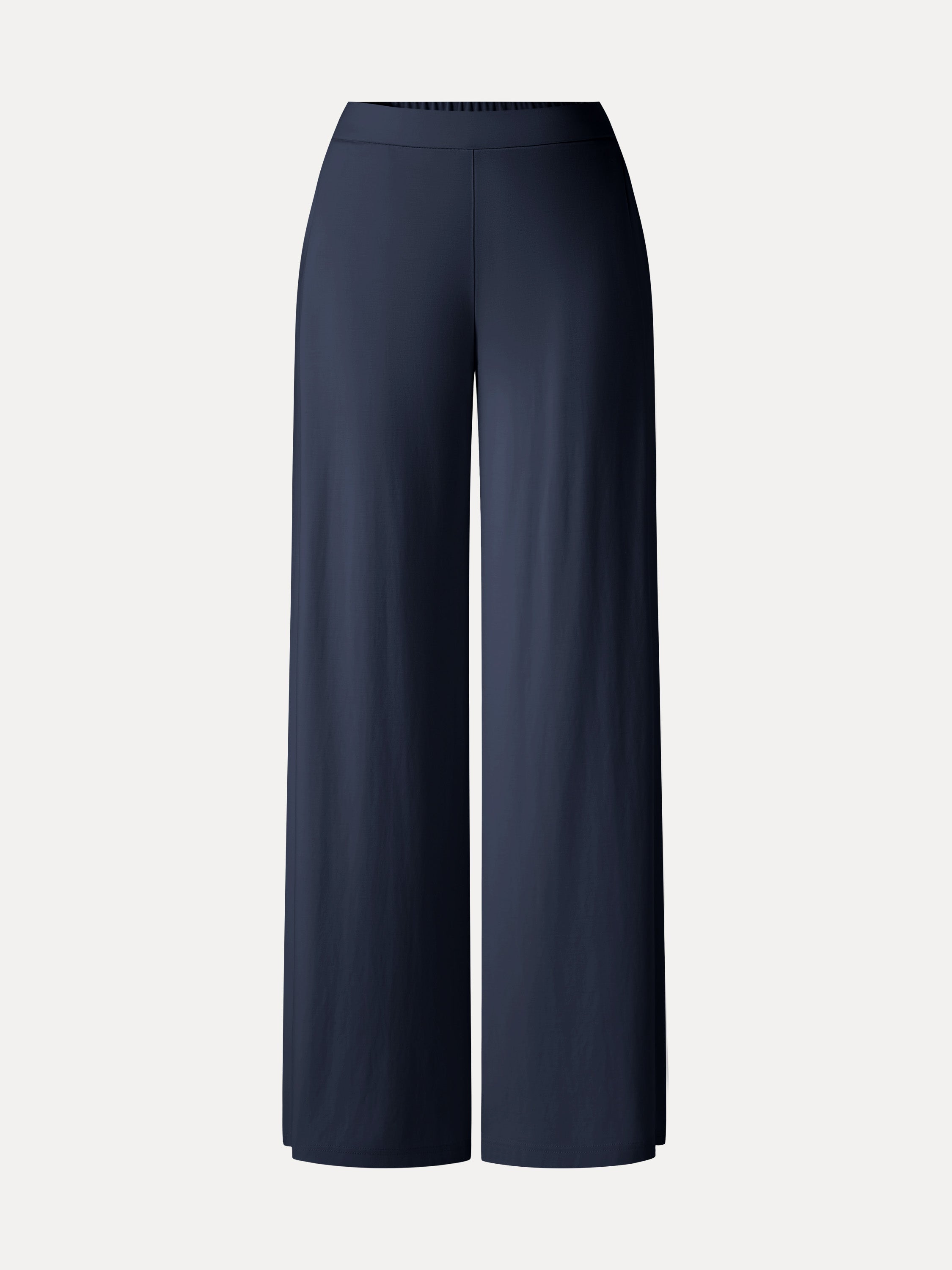 CoolTouch Ponte Mid Rise Wide Leg Pants with Pockets