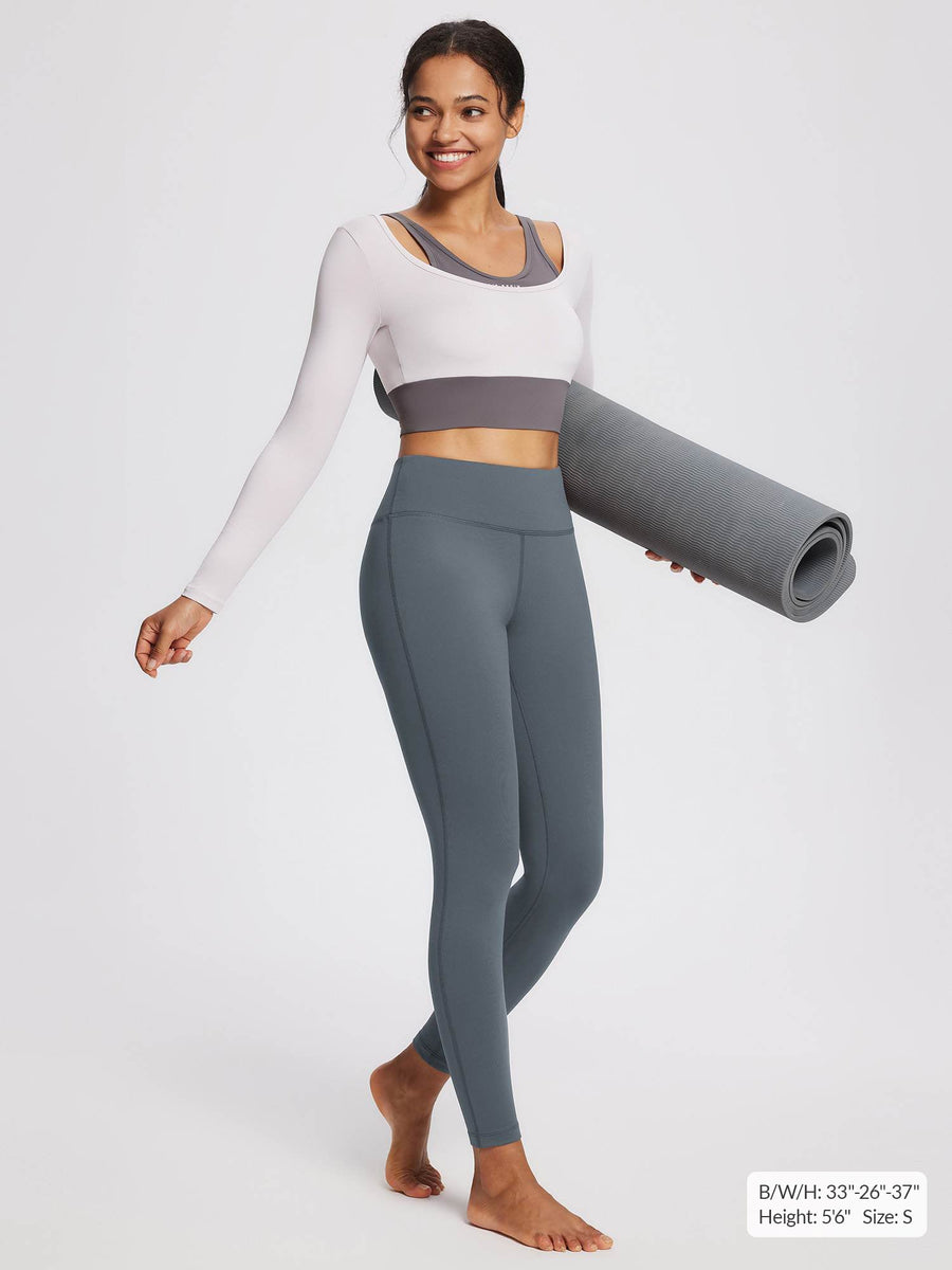 Women's Petite Fleece-Lined Yoga Leggings