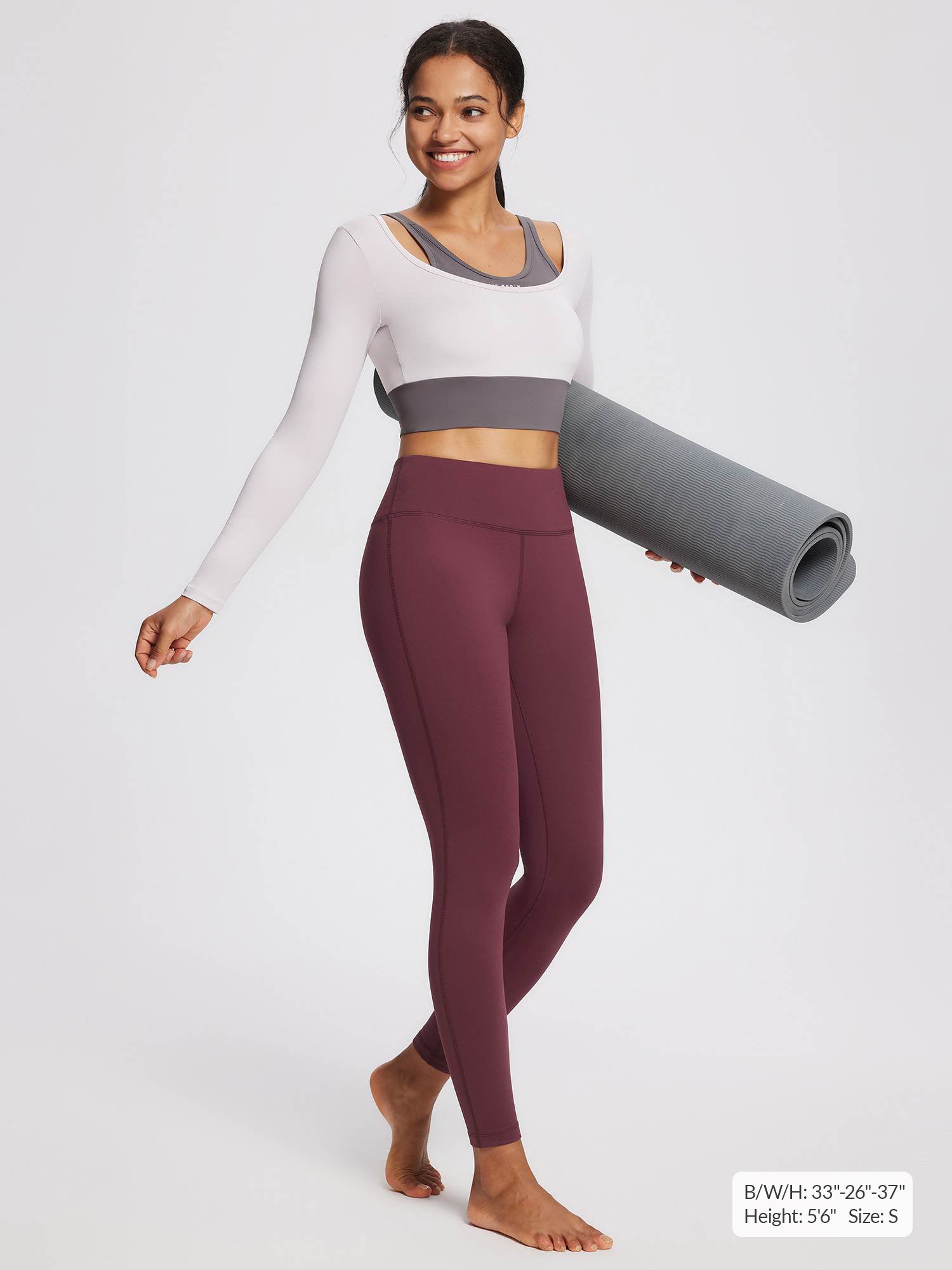 Women's Petite Fleece-Lined Yoga Leggings