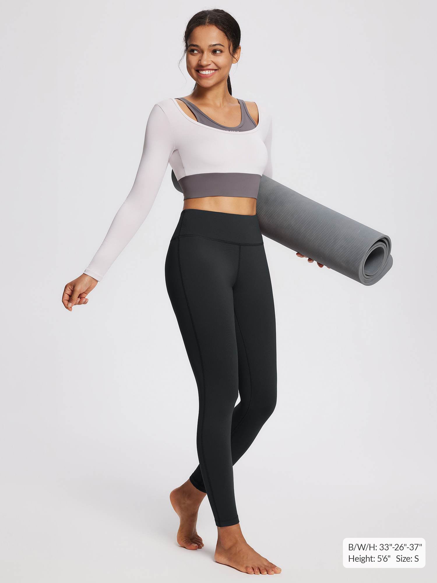 Women's Petite Fleece-Lined Yoga Leggings