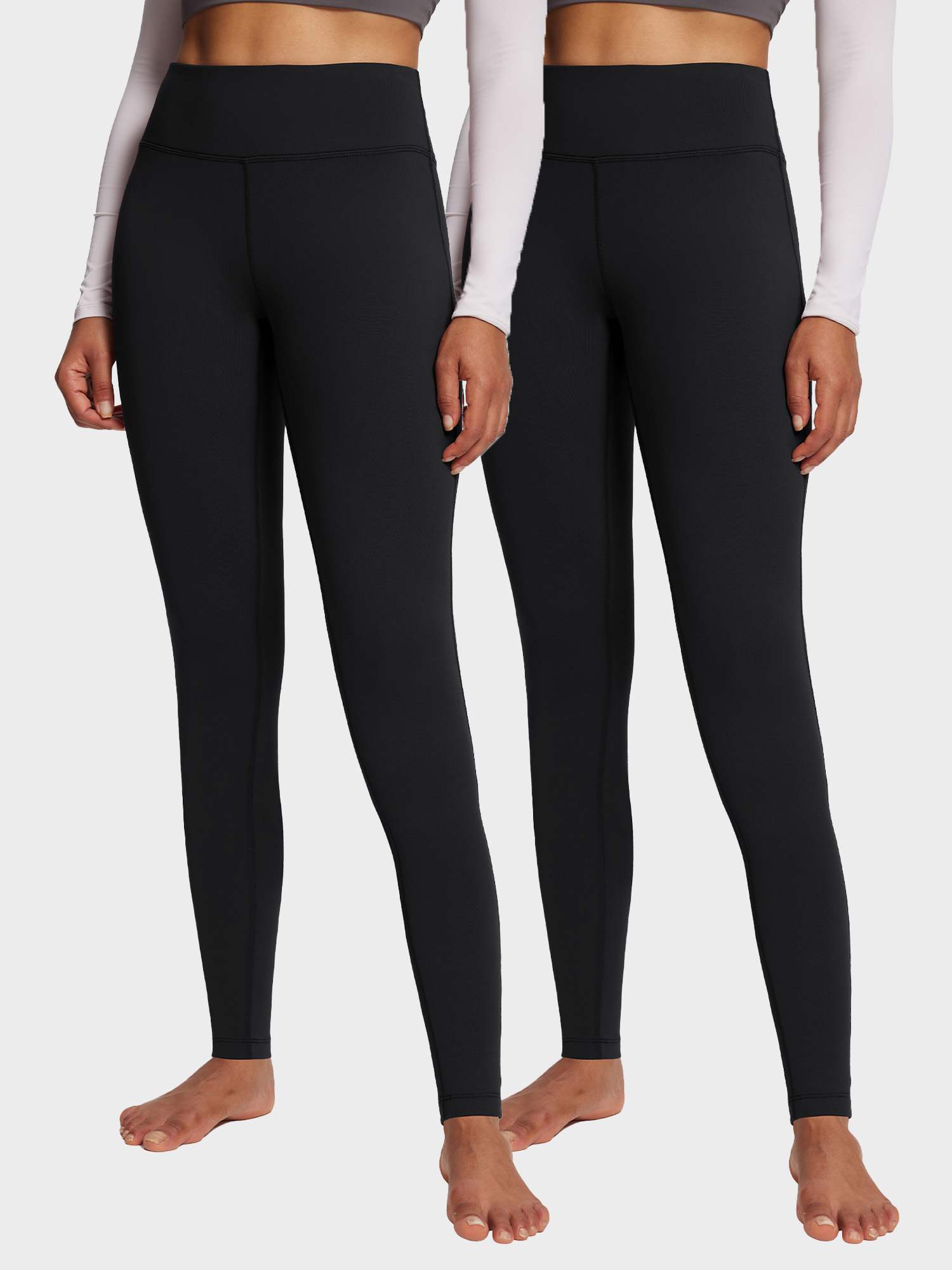 Thermal Warm Yoga Fleece Lined Leggings (2-Pack)