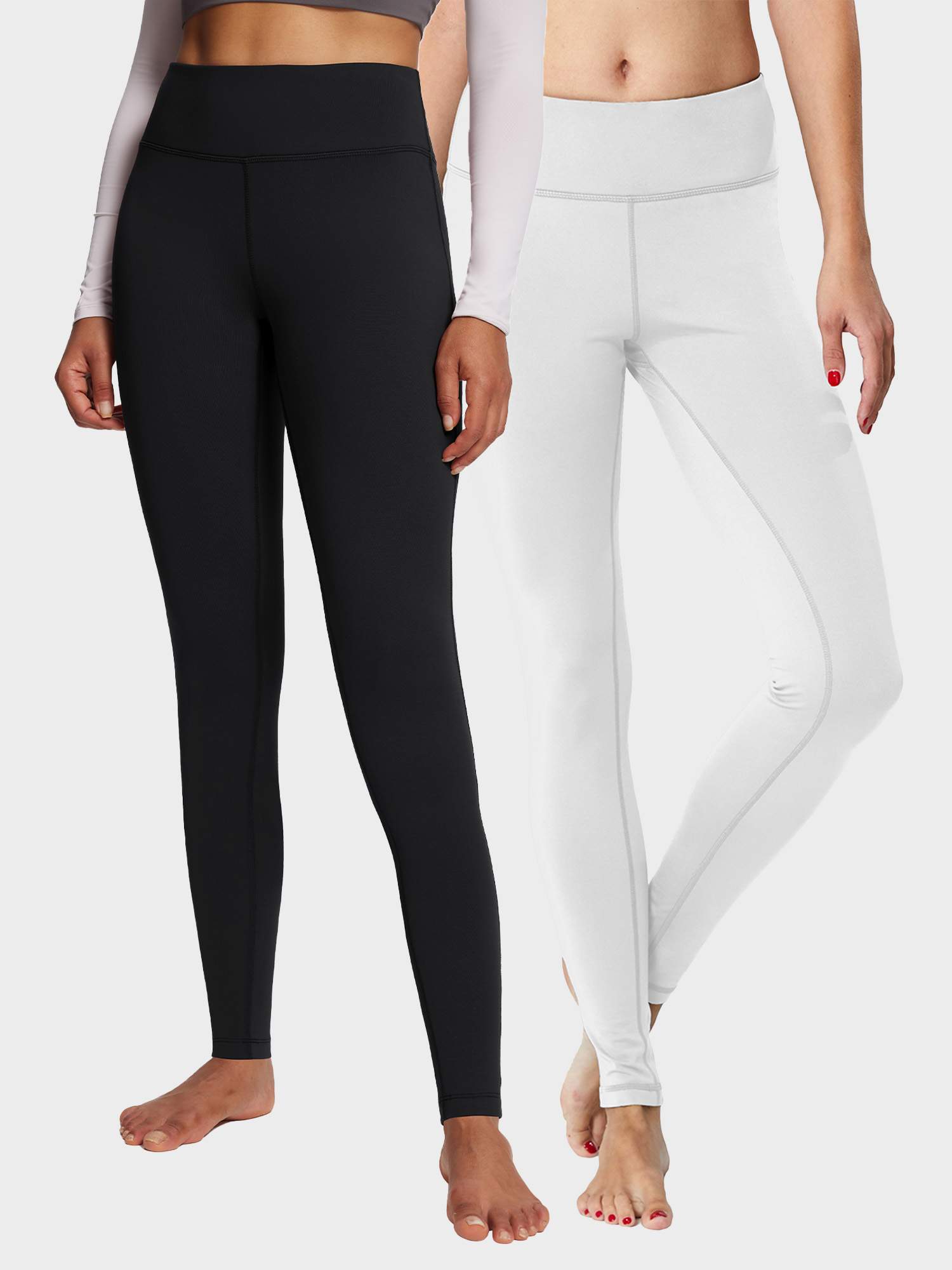 Thermal Warm Yoga Fleece Lined Leggings (2-Pack)