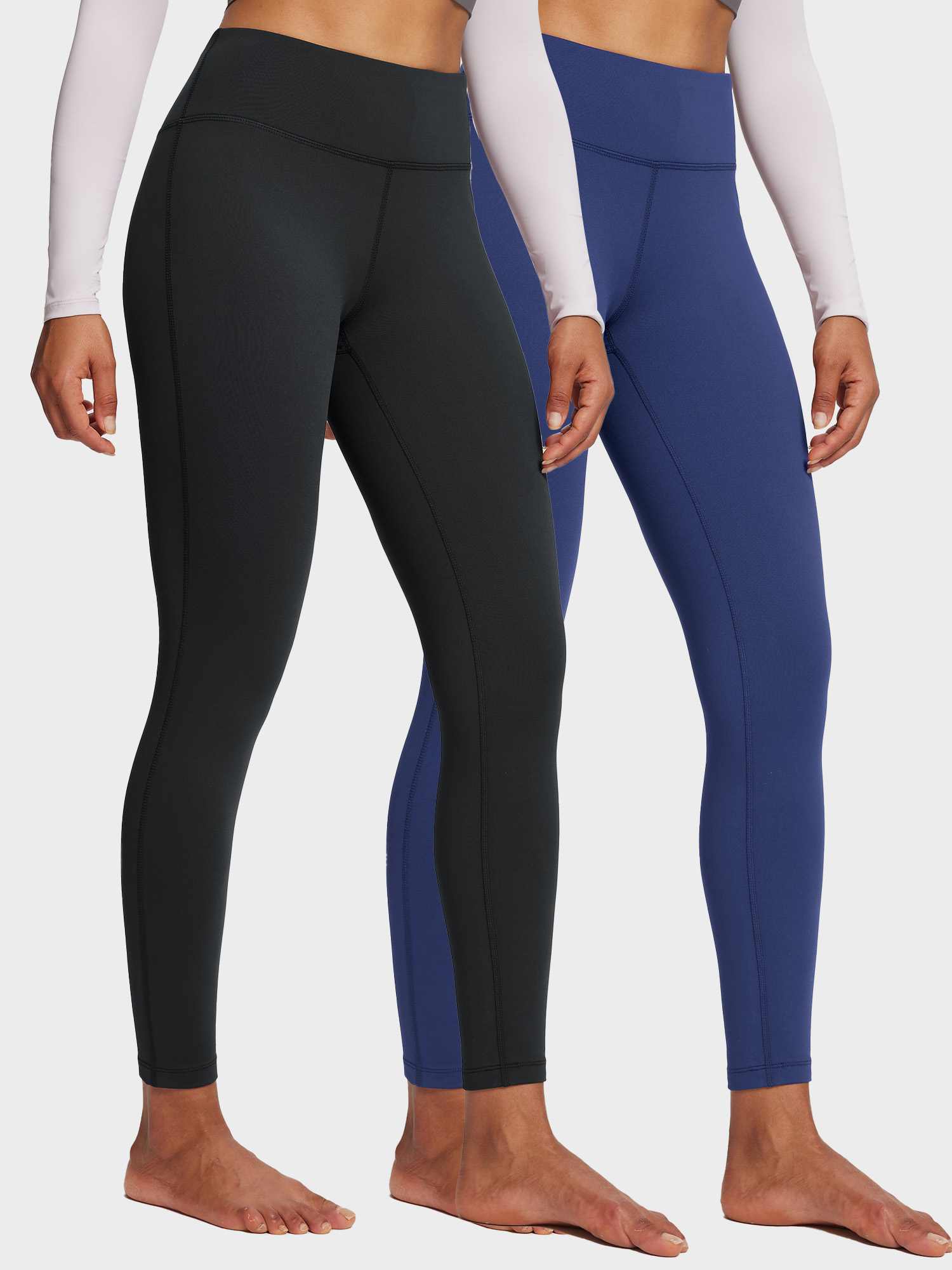 Thermal Warm Yoga Fleece Lined Leggings (2-Pack)