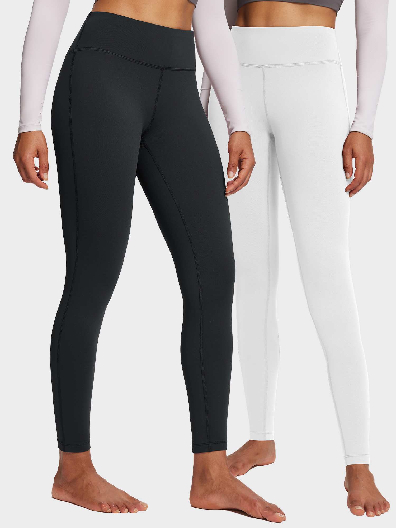 Thermal Warm Yoga Fleece Lined Leggings (2-Pack)