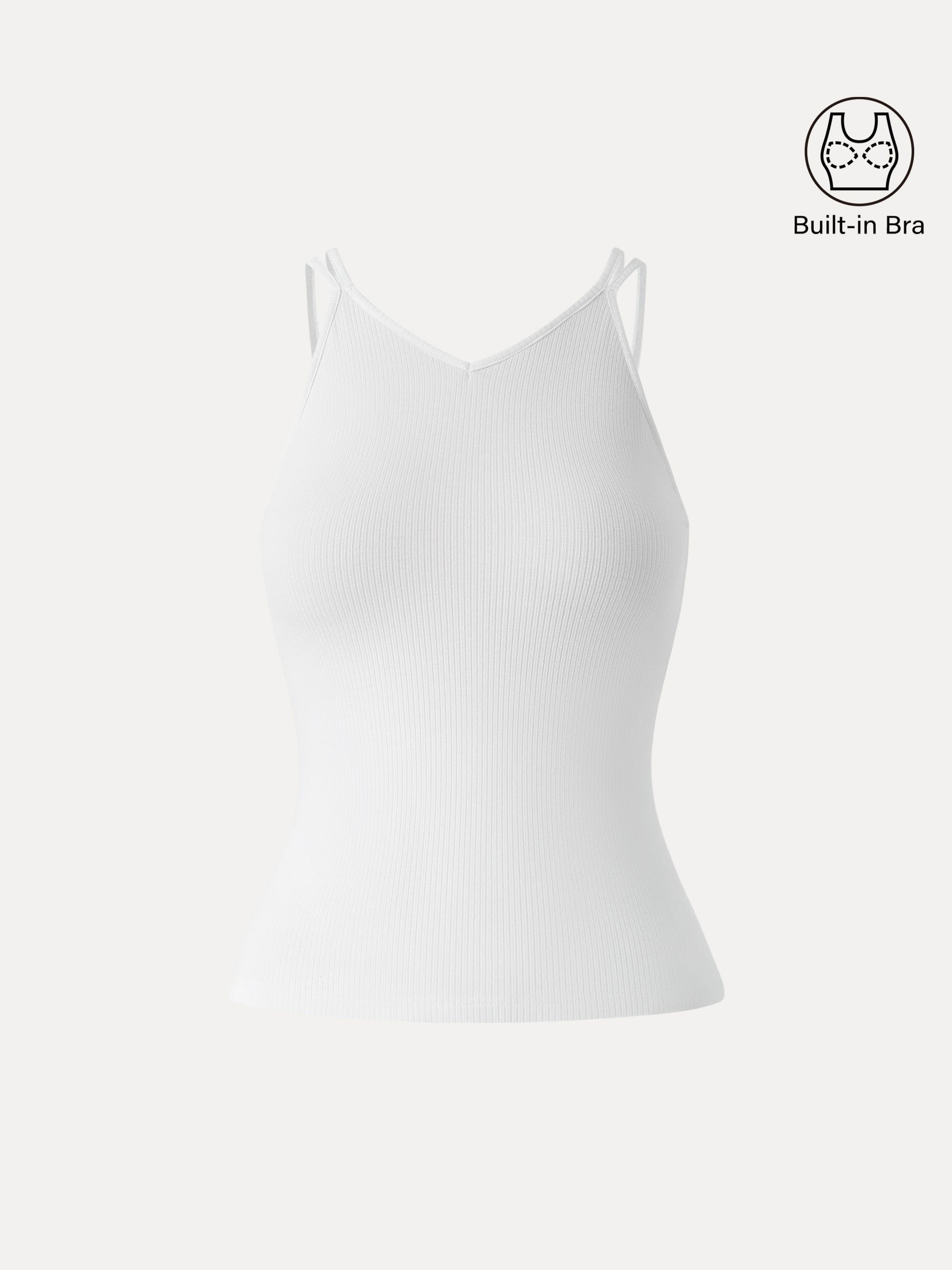 CoolTouch V-Neck Spaghetti Bra Tank