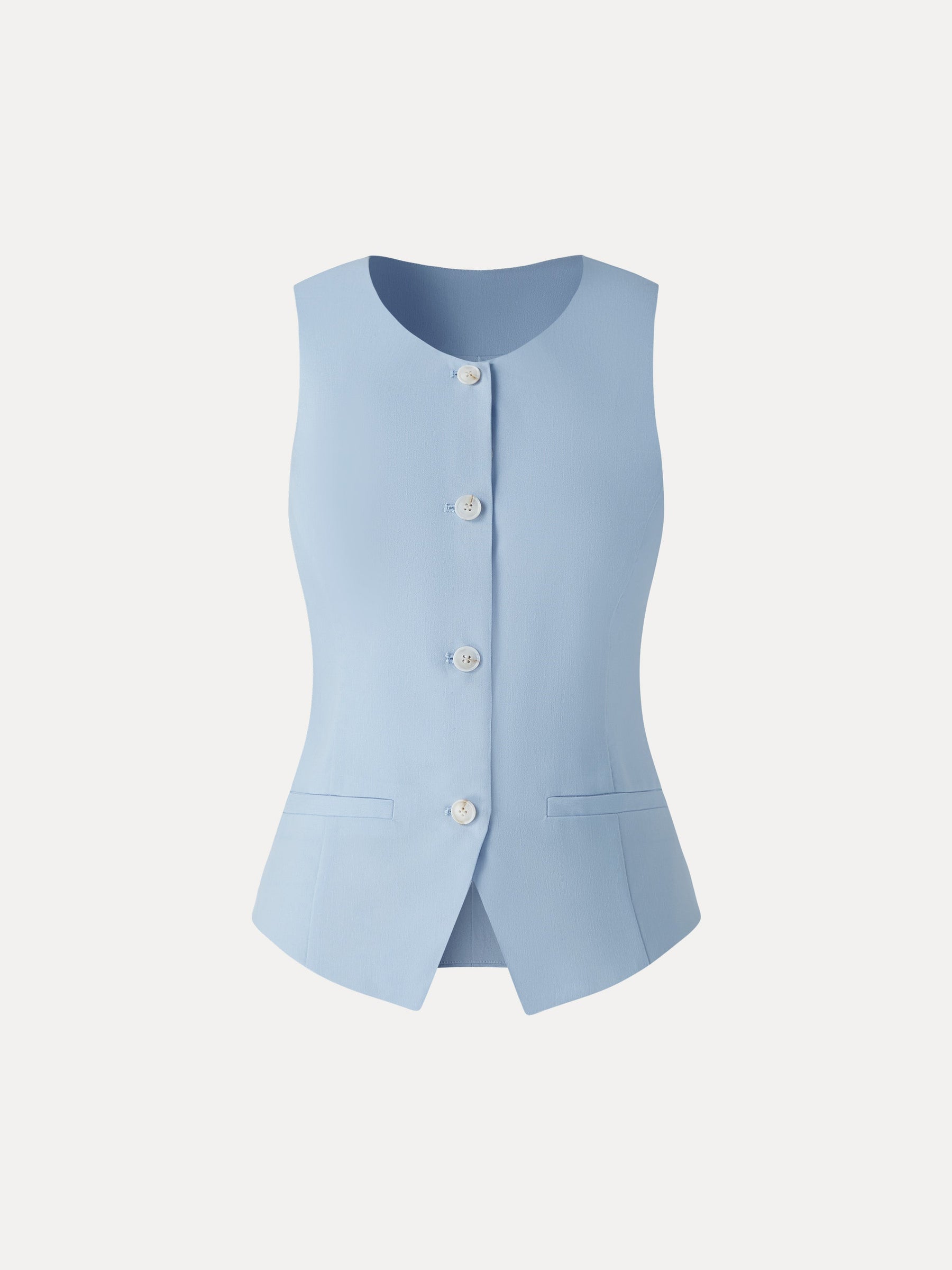 Linen Summer Waistcoat with Pockets