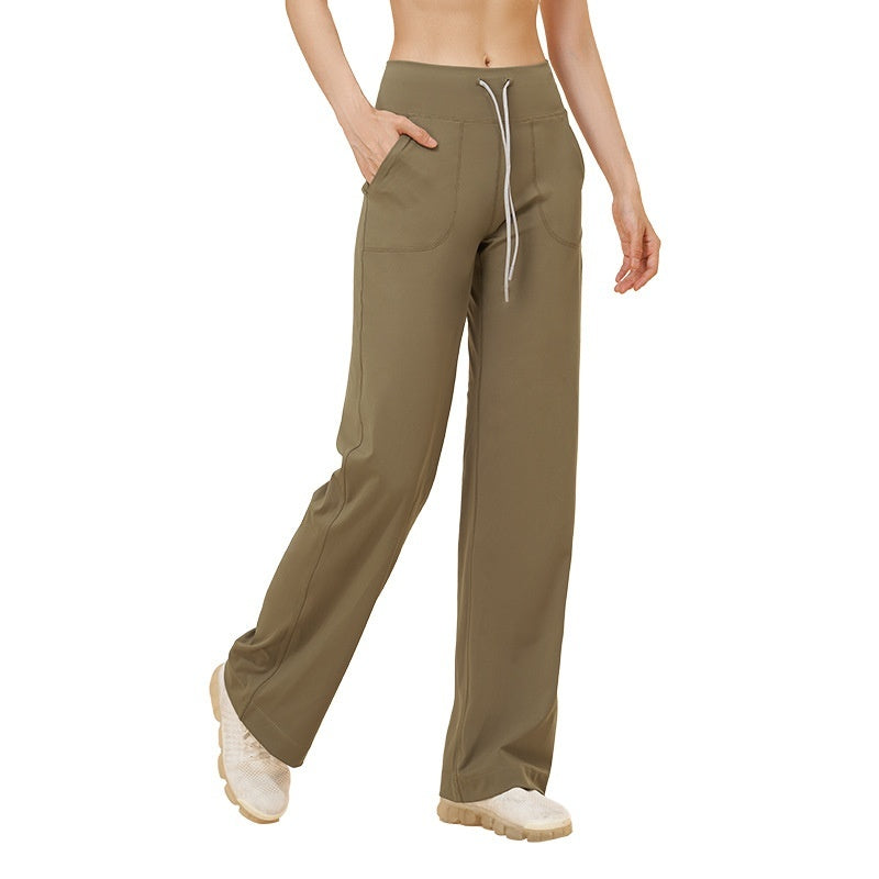 Women's High-Waist Fitness & Leisure Pants - Loose Fit Leggings