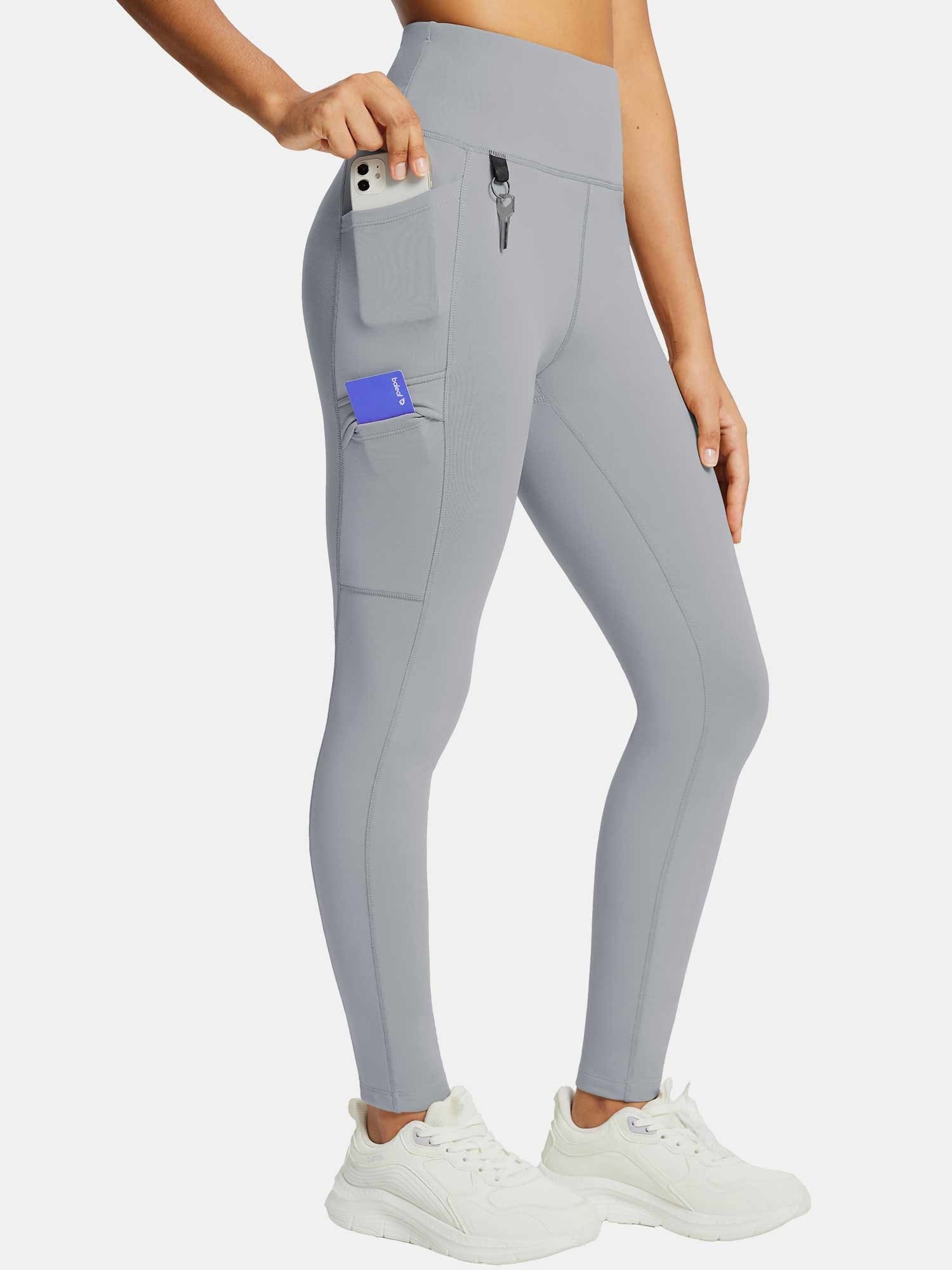 Laureate High-Rise Zipper Pockets Thermal Leggings