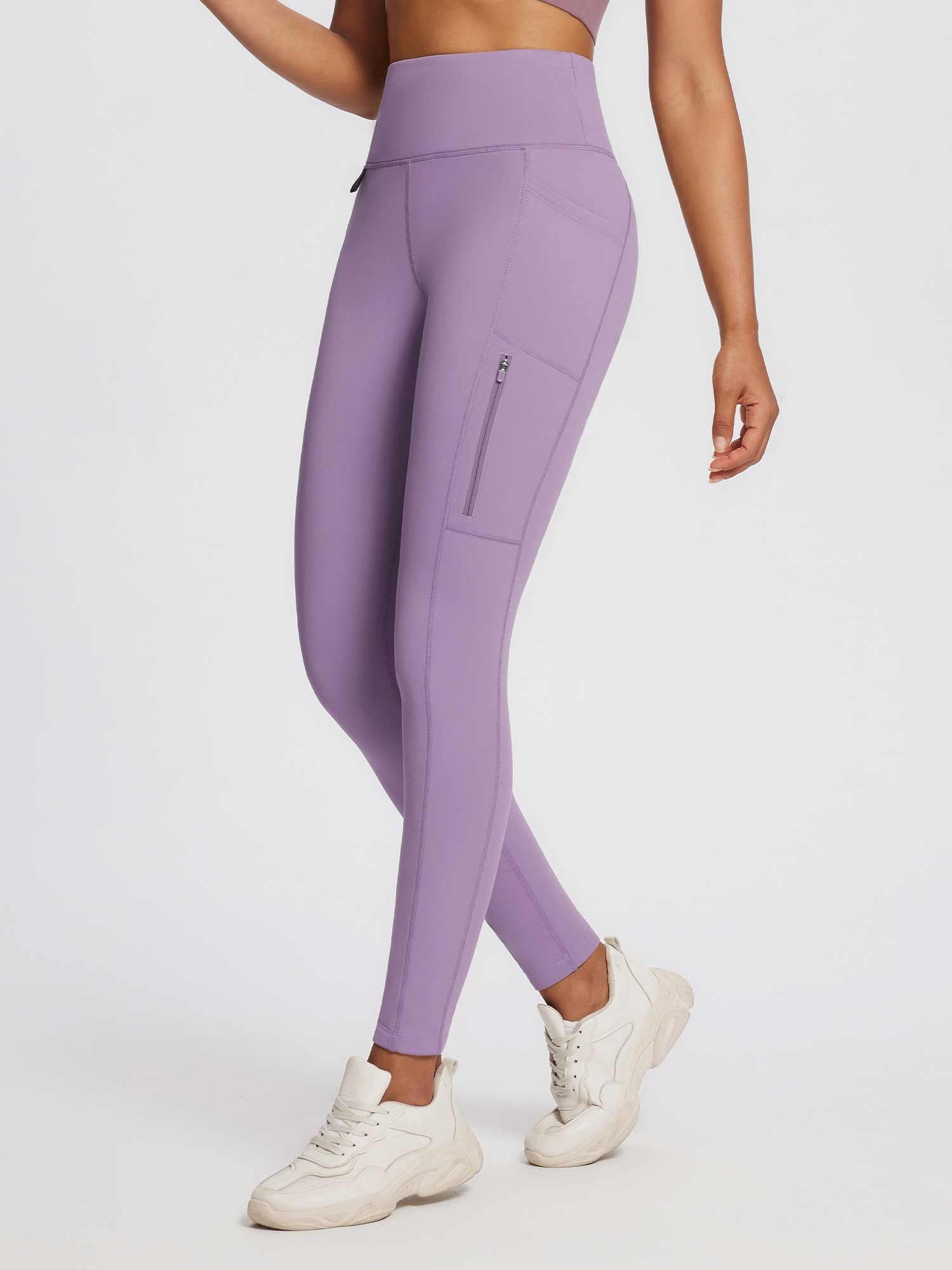 Laureate High-Rise Zipper Pockets Thermal Leggings