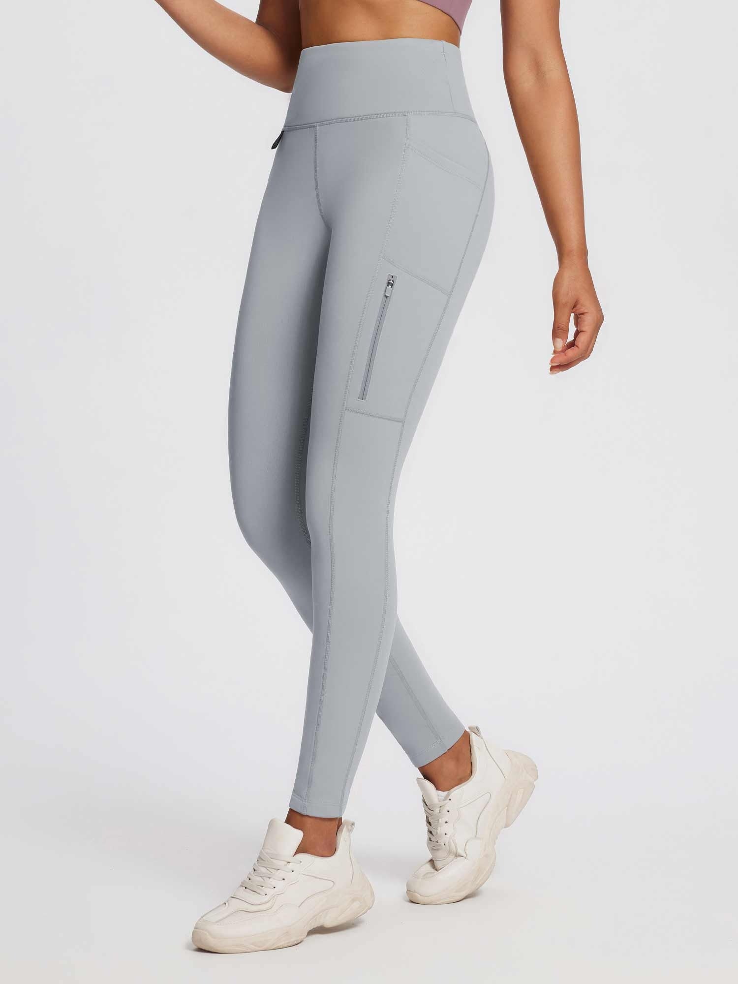 Laureate High-Rise Zipper Pockets Thermal Leggings