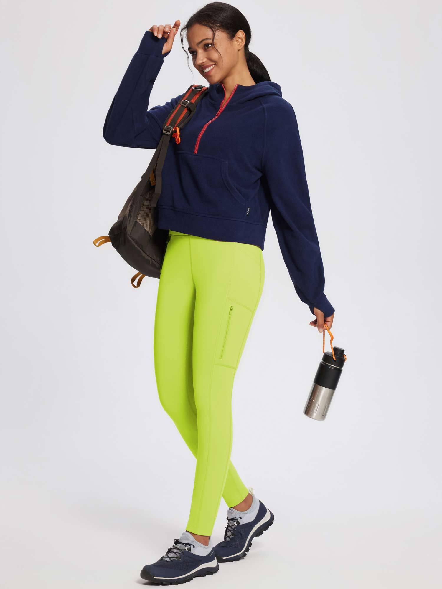 Laureate High-Rise Zipper Pockets Thermal Leggings