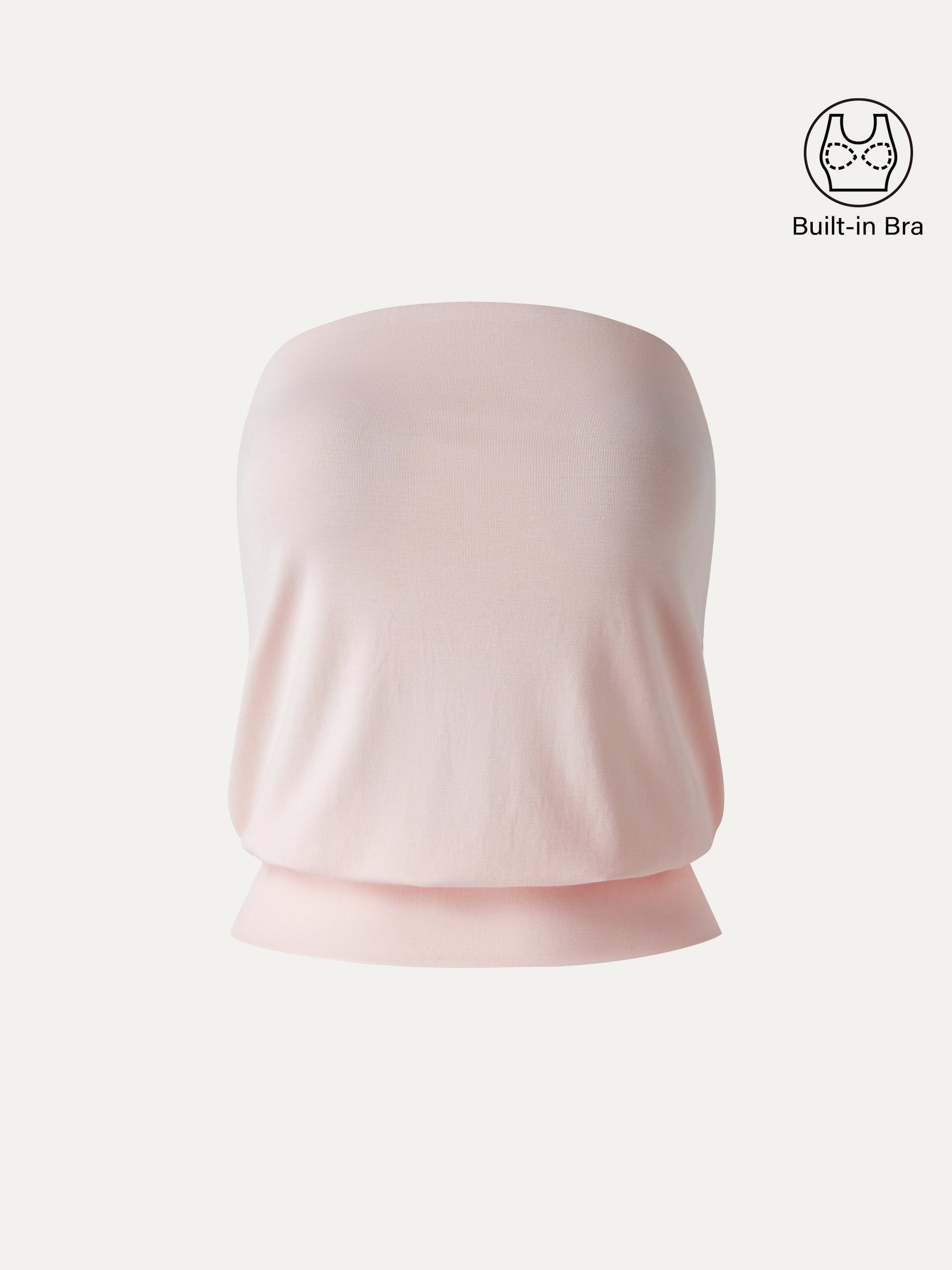 Lyocell Bandeau Banded Hem Bra Top