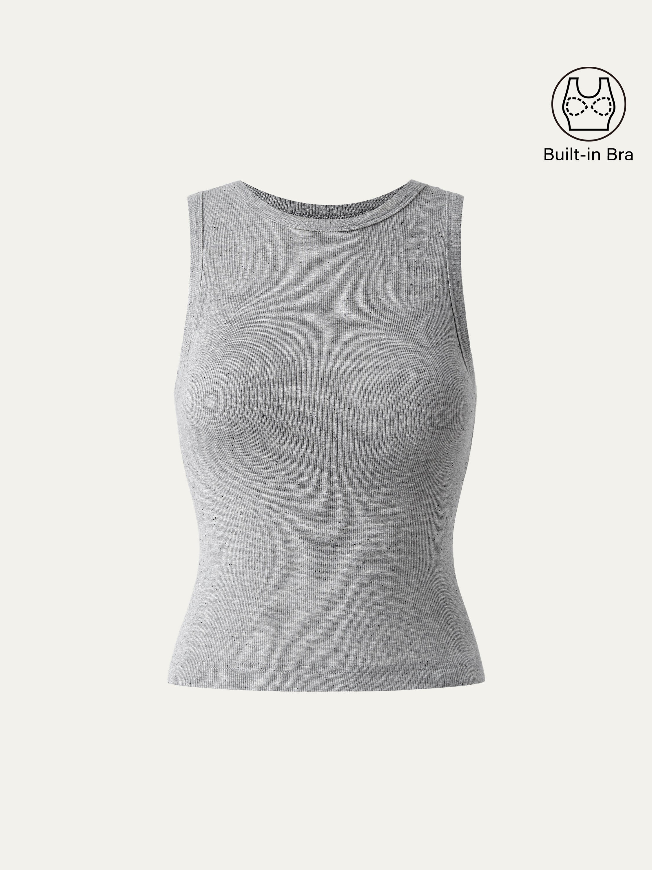 Crewneck Cotton New Airy Bra Tank