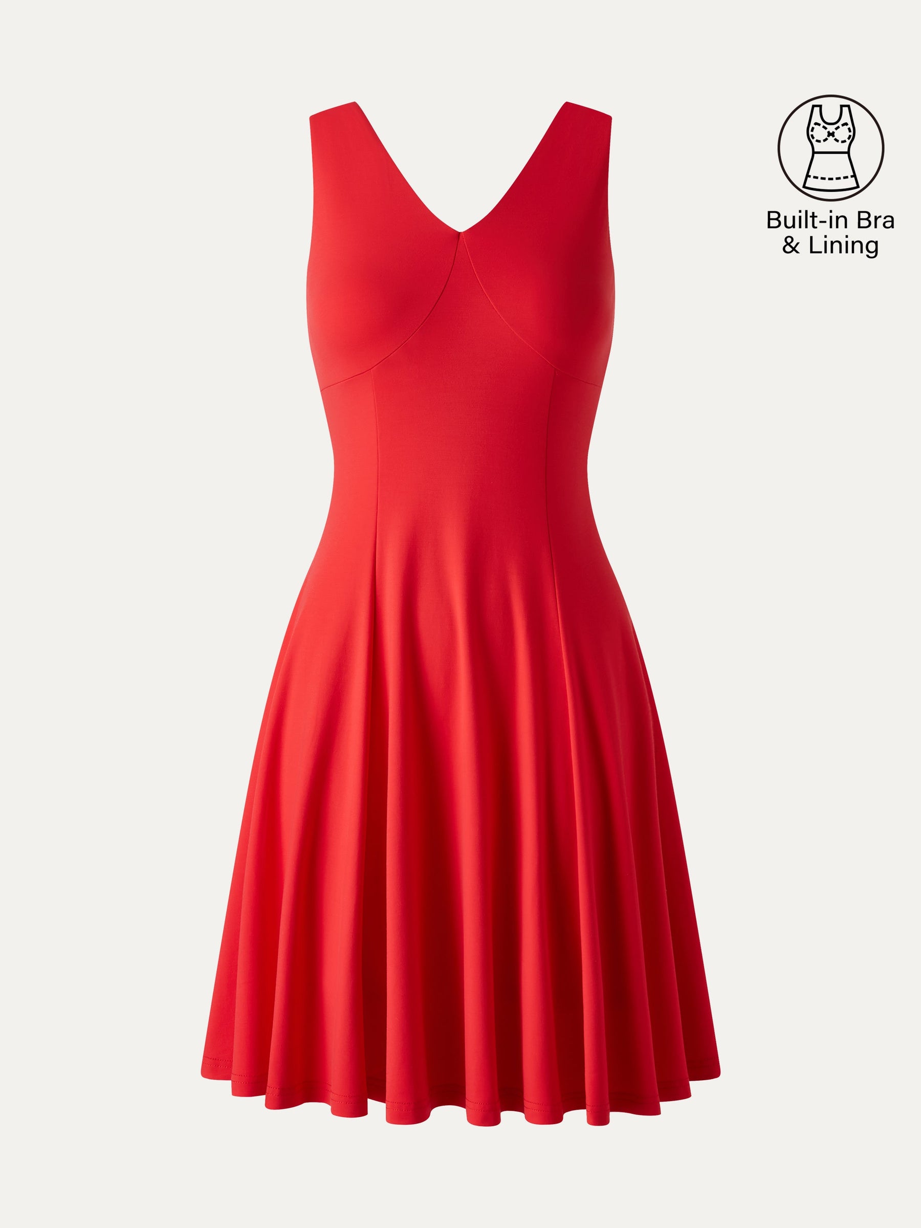 CoolTouch V-Neck Travel Mini Dress with Pockets