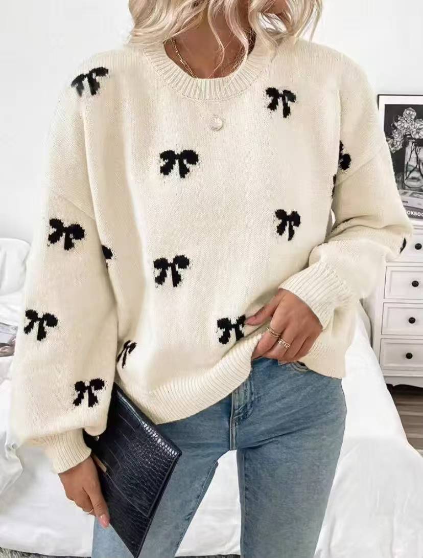 The Colette™ | Bow Knit Sweater