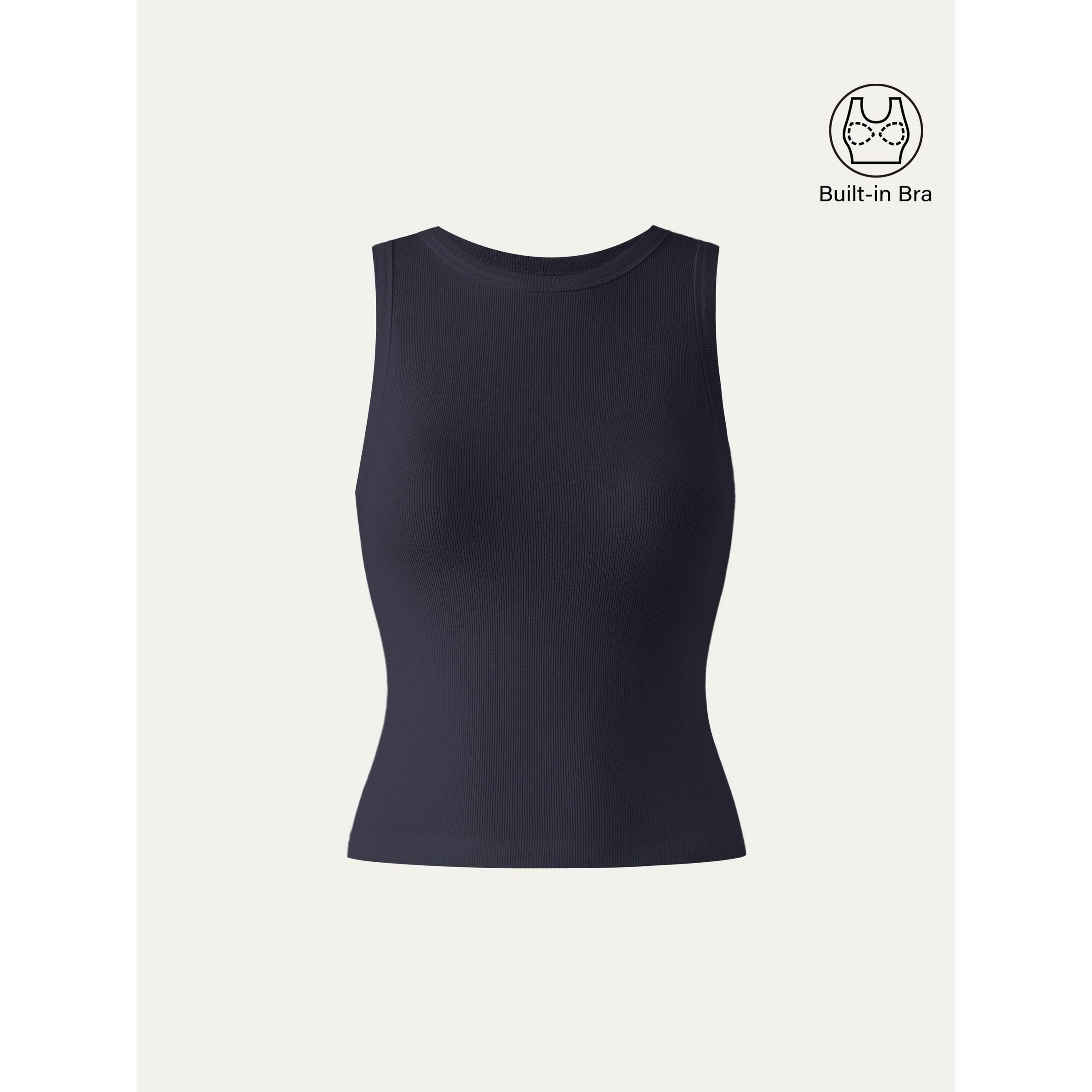 Crewneck Cotton New Airy Bra Tank