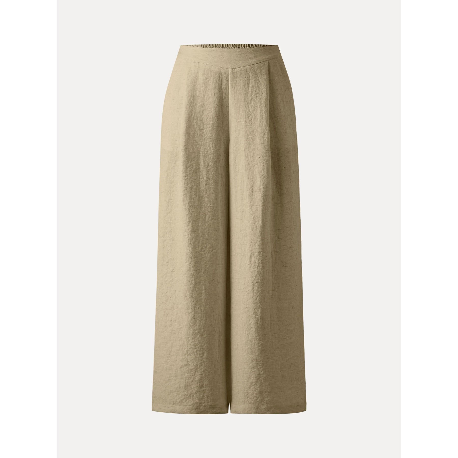 Breezy Linen-Like Mid Rise Wide Leg Pant with Pockets