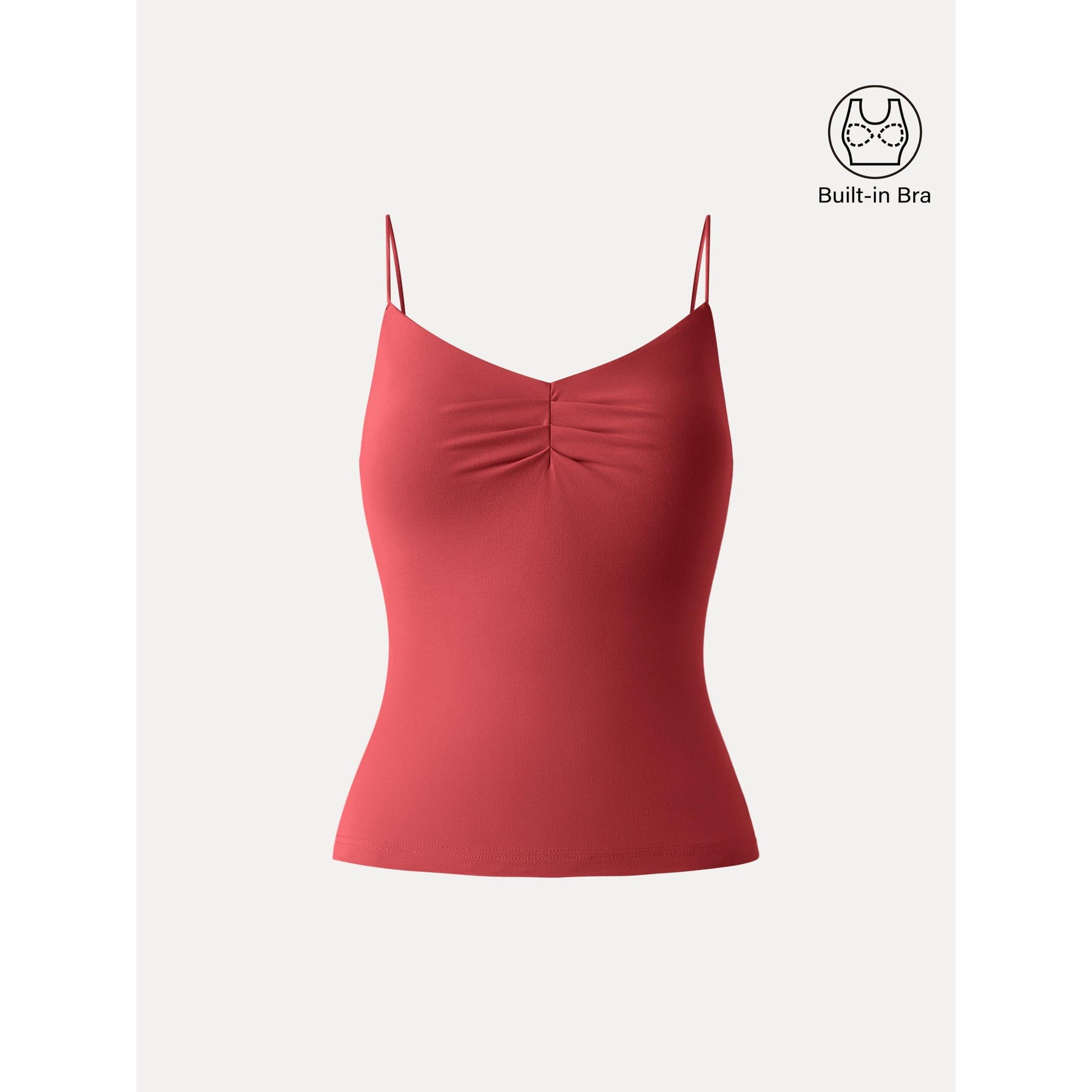 Ultrasoft Sweetheart Neck Front Tucked Spaghetti Brami