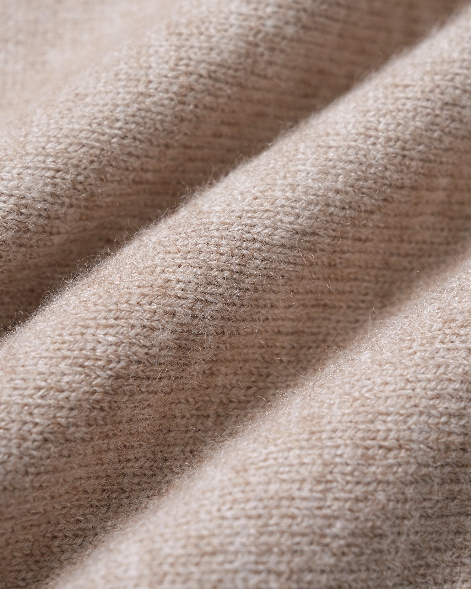 Khaki Round Neck Knit Sweater