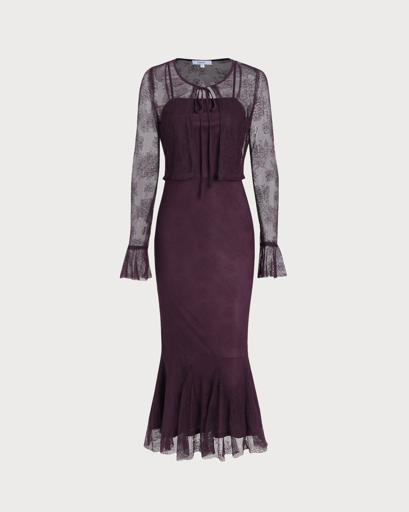 Purple Mermaid Midi Dress