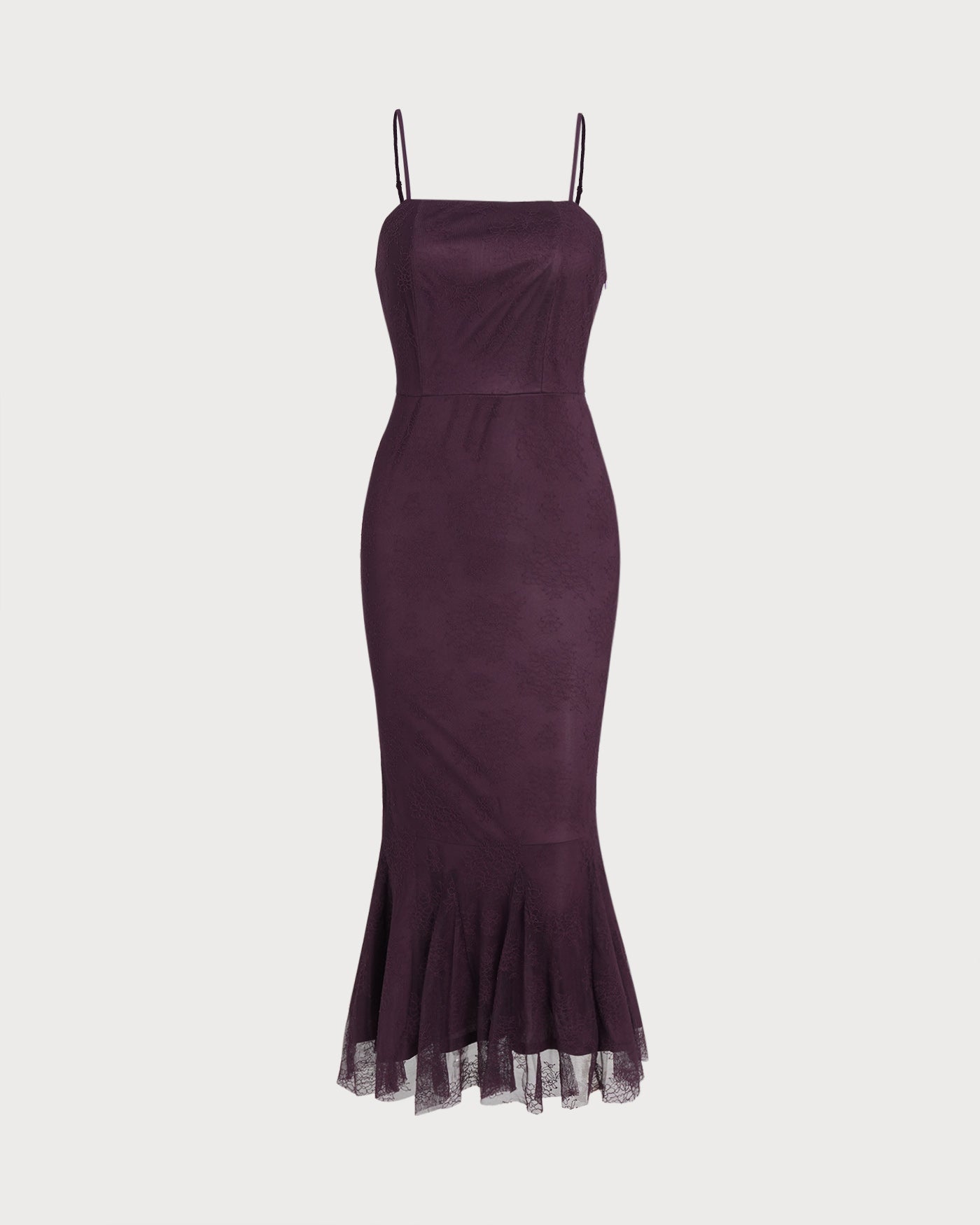 Purple Mermaid Midi Dress