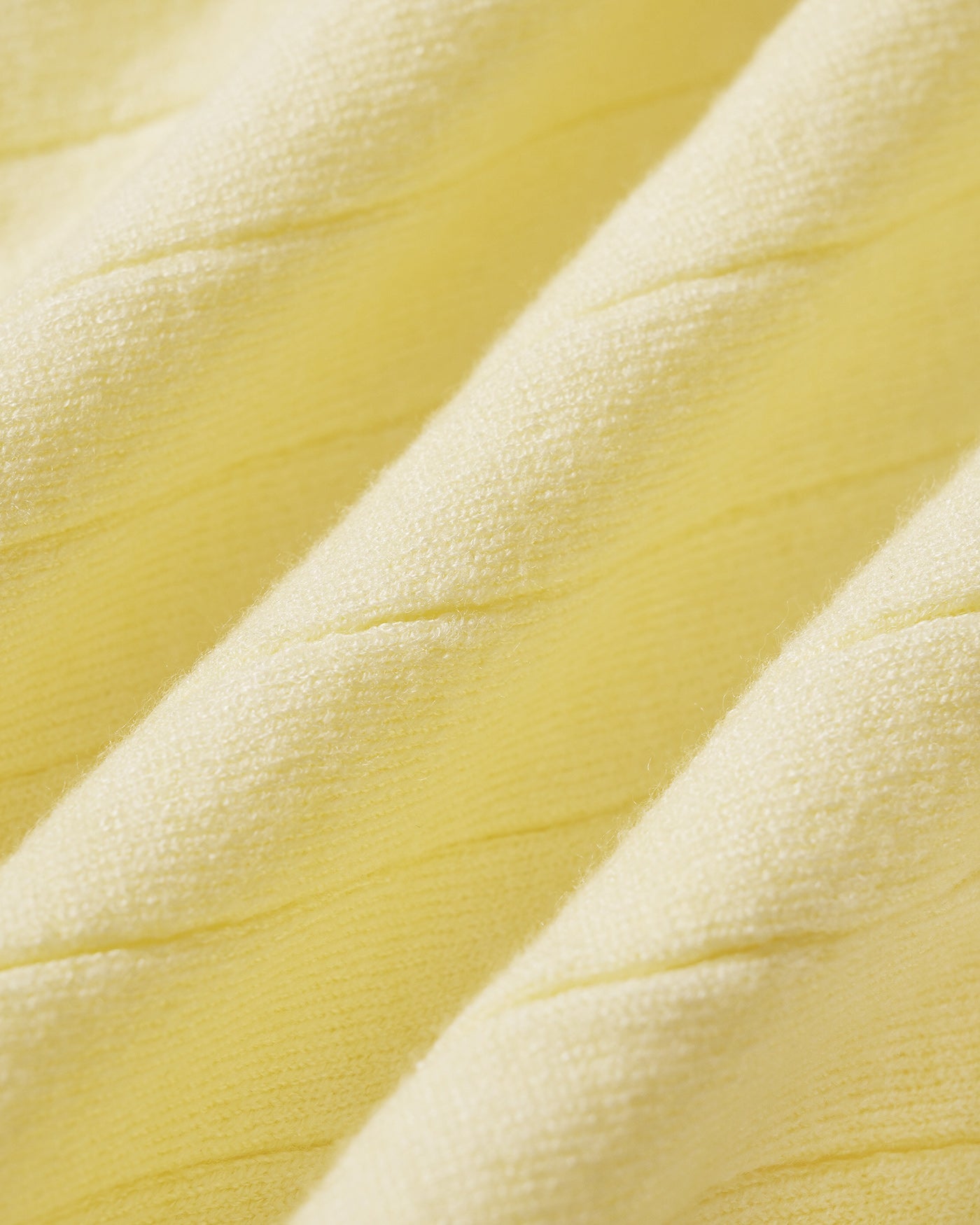 Yellow Textured Slip Sweater Midi Dress