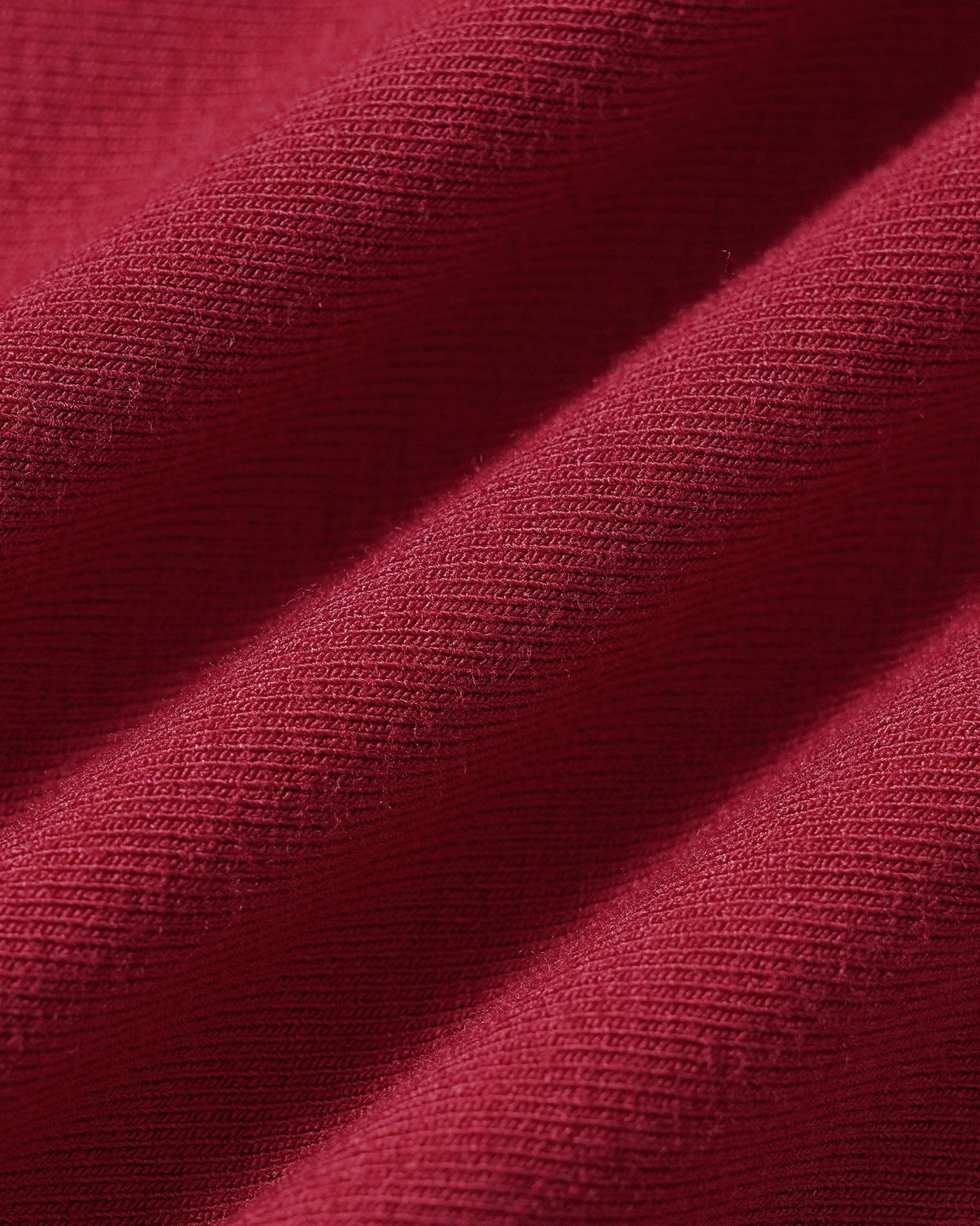 Red Solid Boat Neck Knit Tee