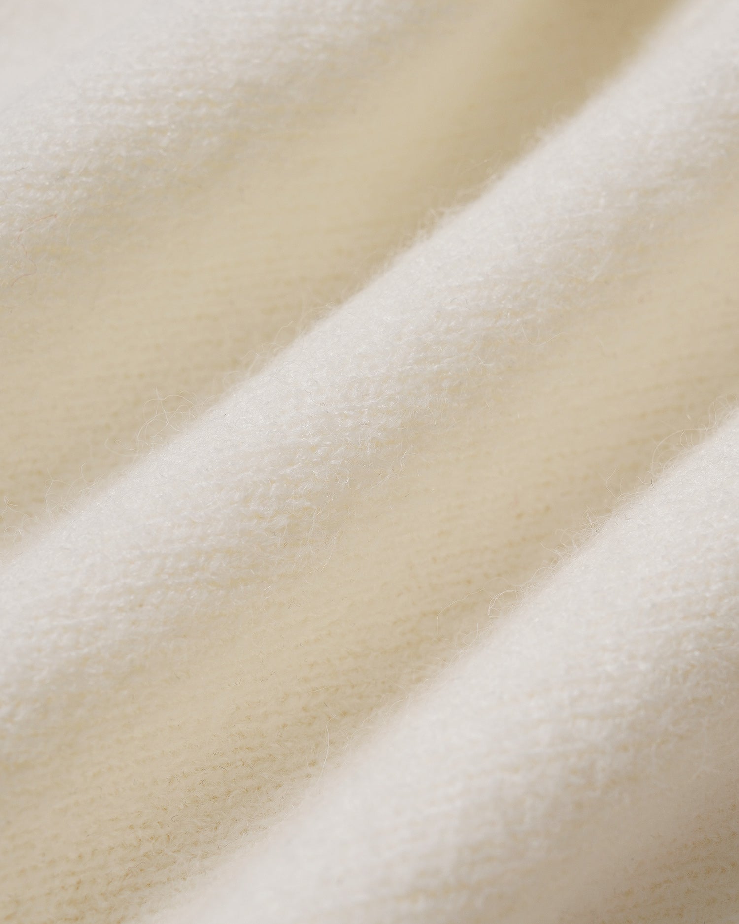 Off White Round Neck Button Knit Cardigan